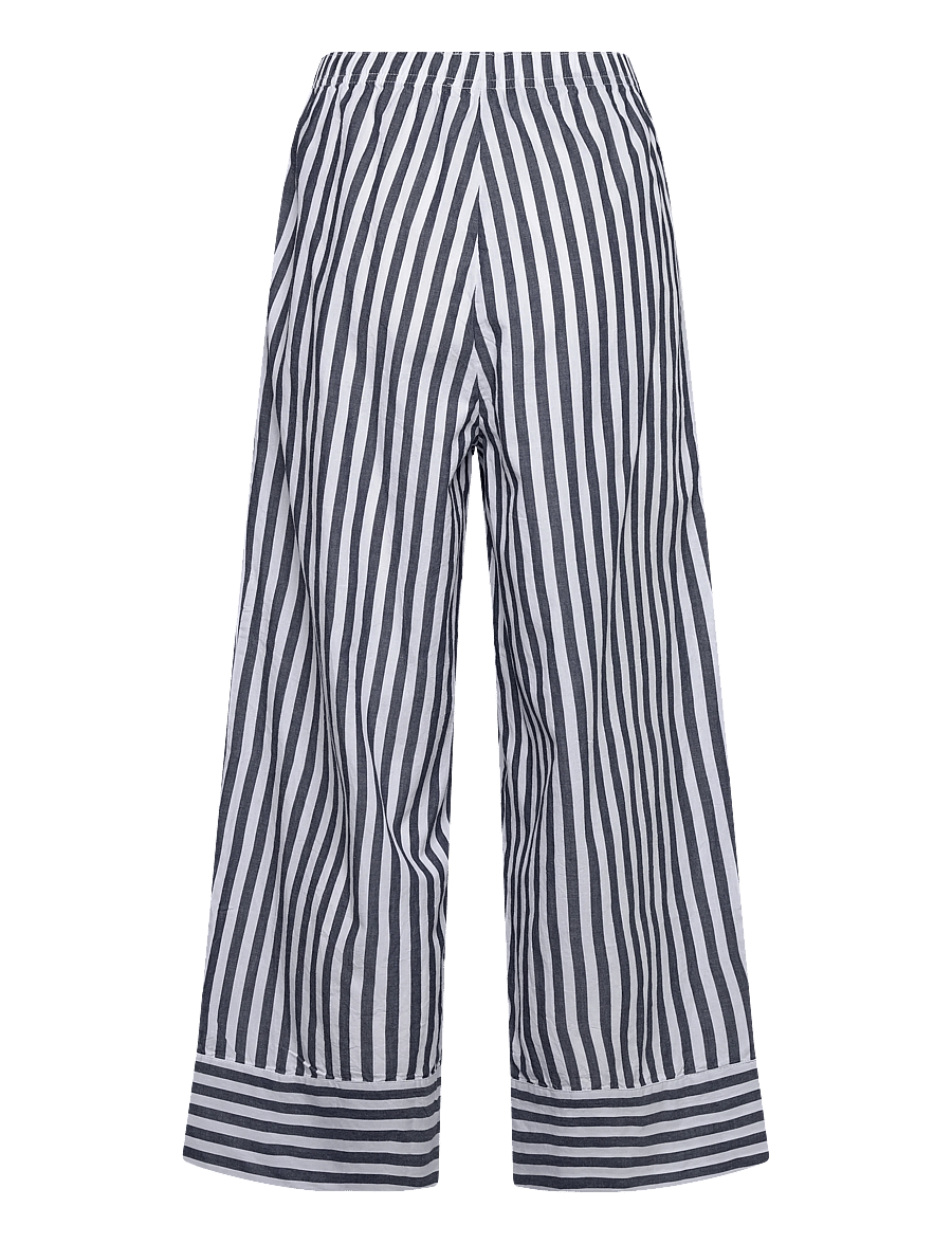 American Vintage - VEXTOWN - hosen mit weitem bein - ink stripes - 1