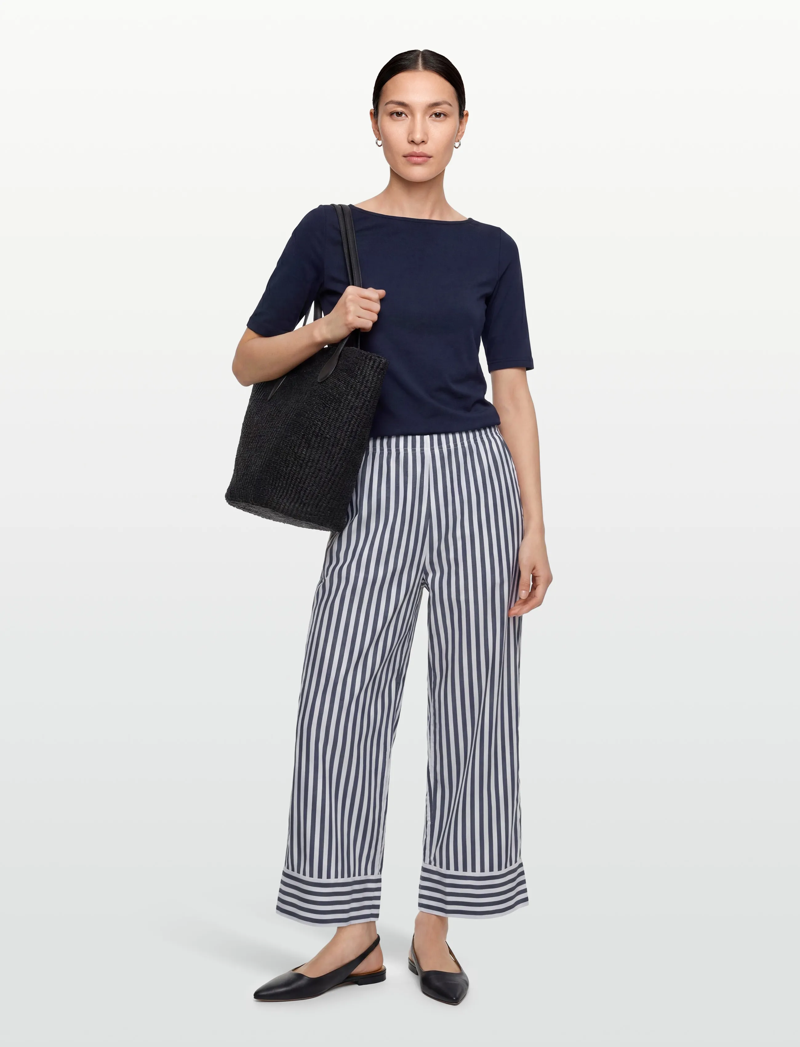 American Vintage Vextown, L x 95, Navy, Bukser > Brede Ben, Dame