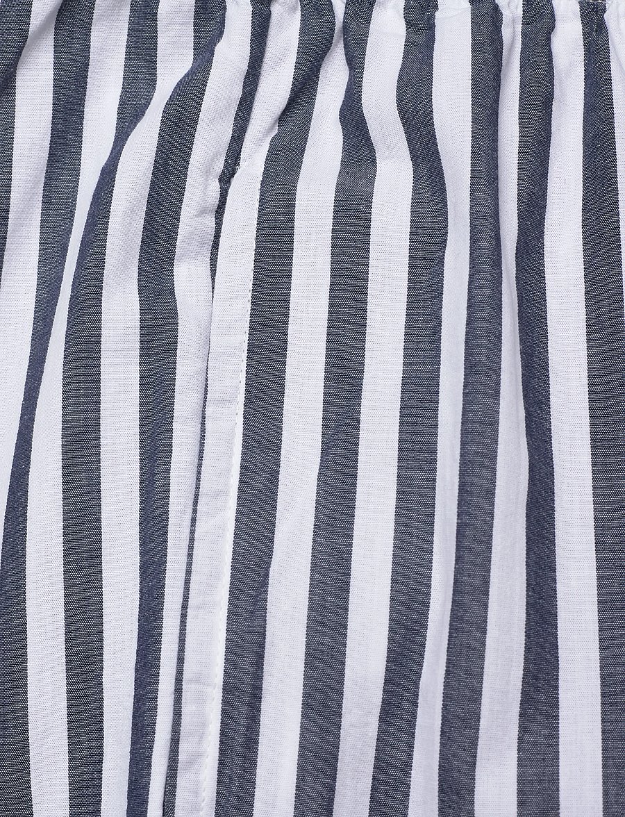 American Vintage - VEXTOWN - hosen mit weitem bein - ink stripes - 2
