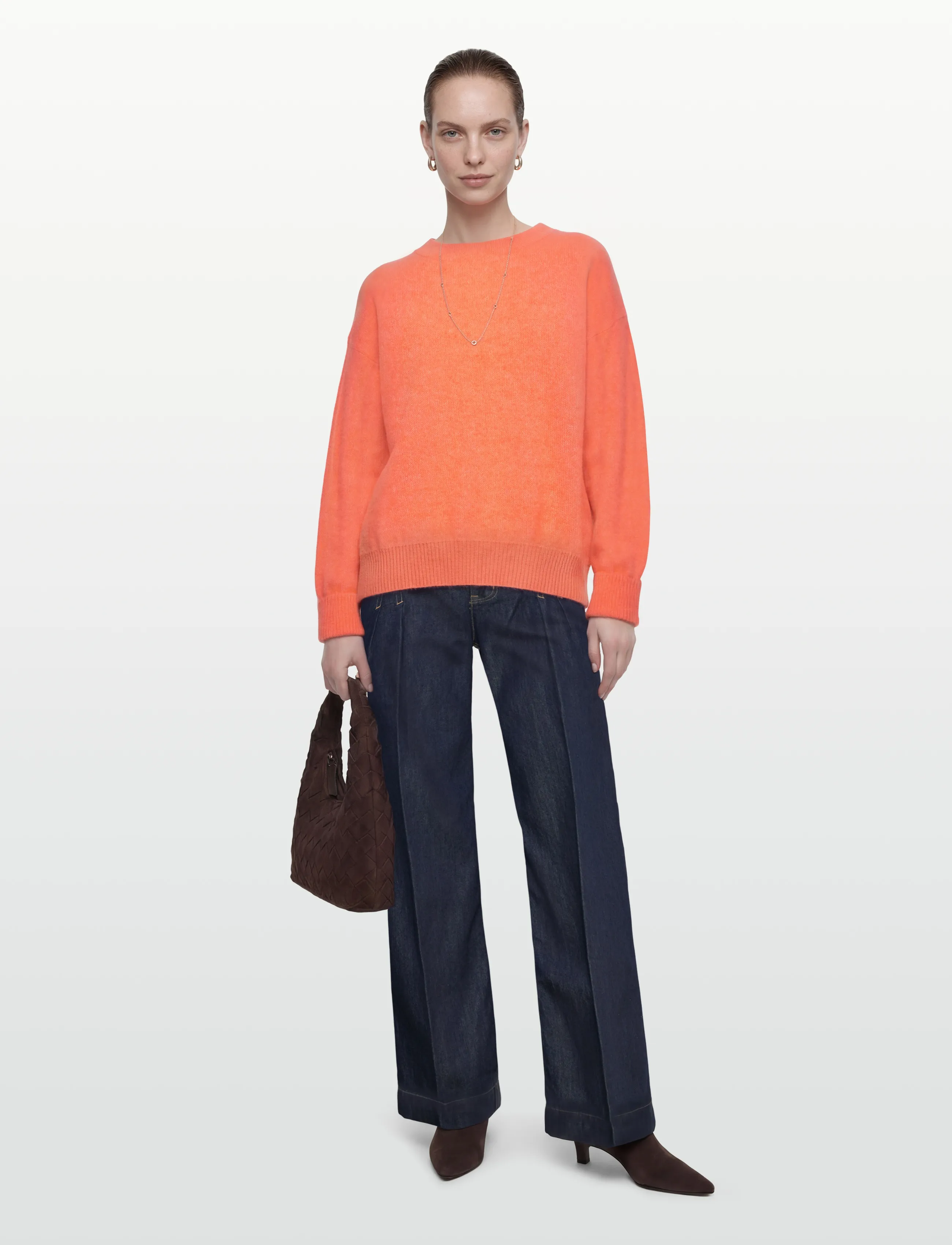 American Vintage Vitow, S, Knitwear, Orange - Jumpers, Frauen