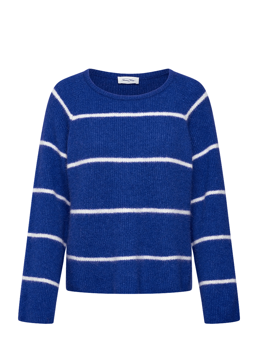 American Vintage - VITOW - pullover - royal blue, white stripes - 0