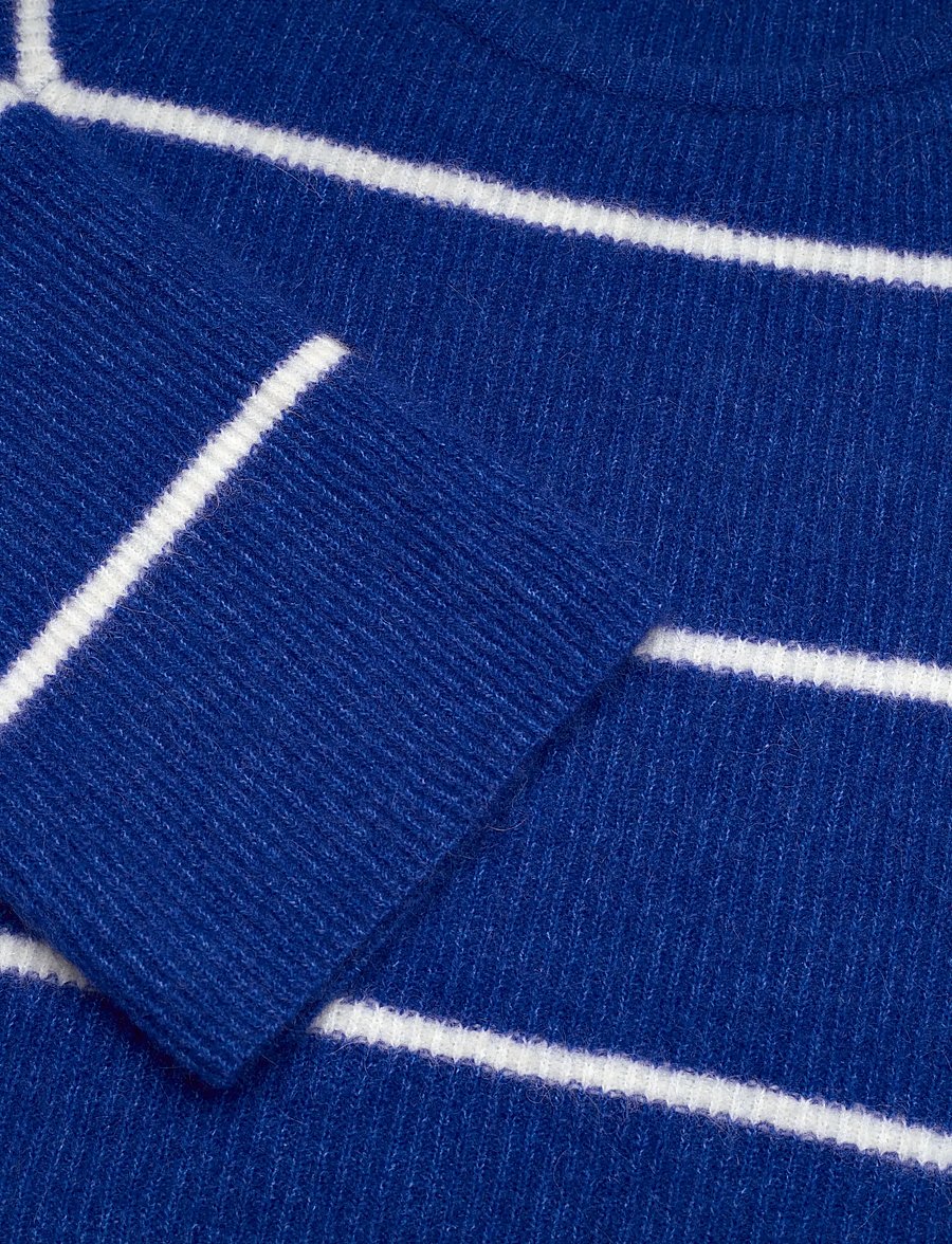 American Vintage - VITOW - pullover - royal blue, white stripes - 2