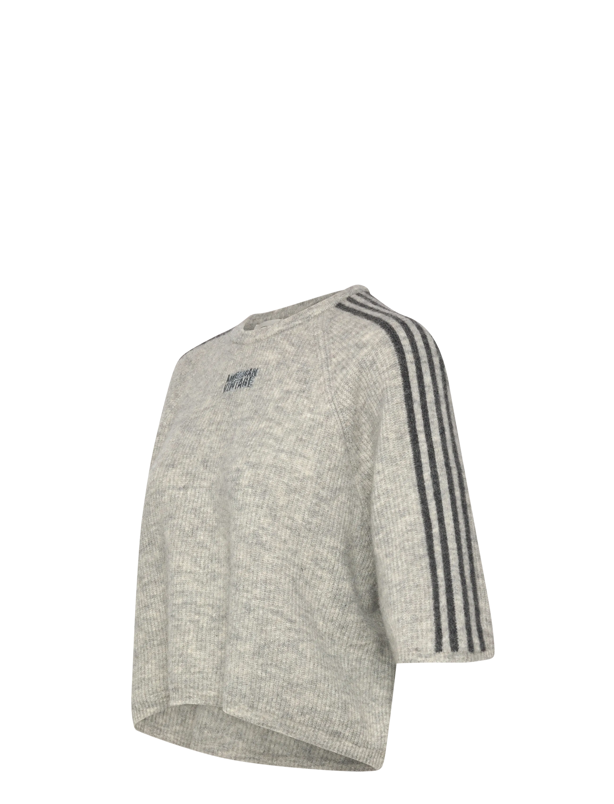 American Vintage - VITOW - strikkegensere - gris clair chine - 3
