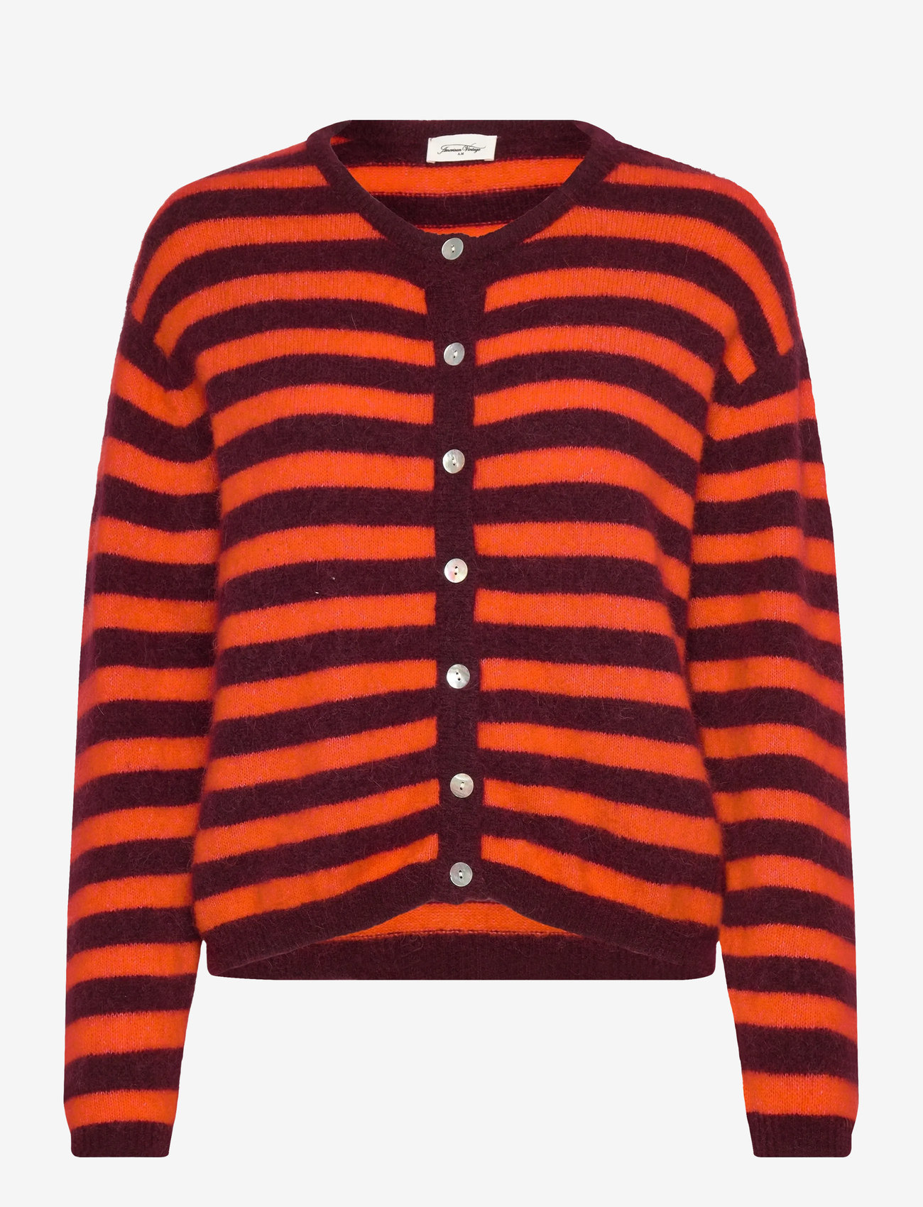 American Vintage - VITOW - koftor - grenat raye gaspacho chine - 0