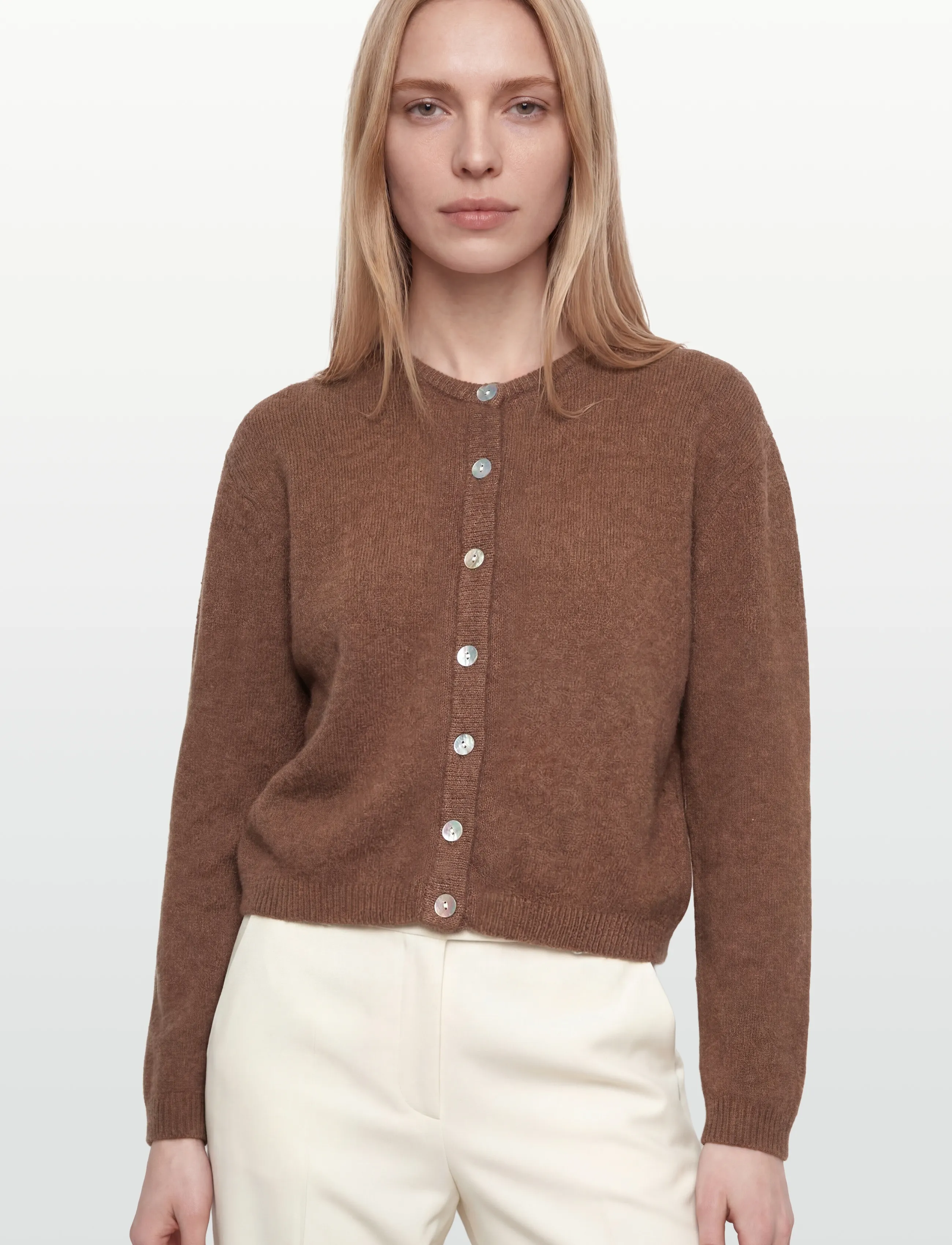 American Vintage - VITOW - cardigans - chocolat chine - 3