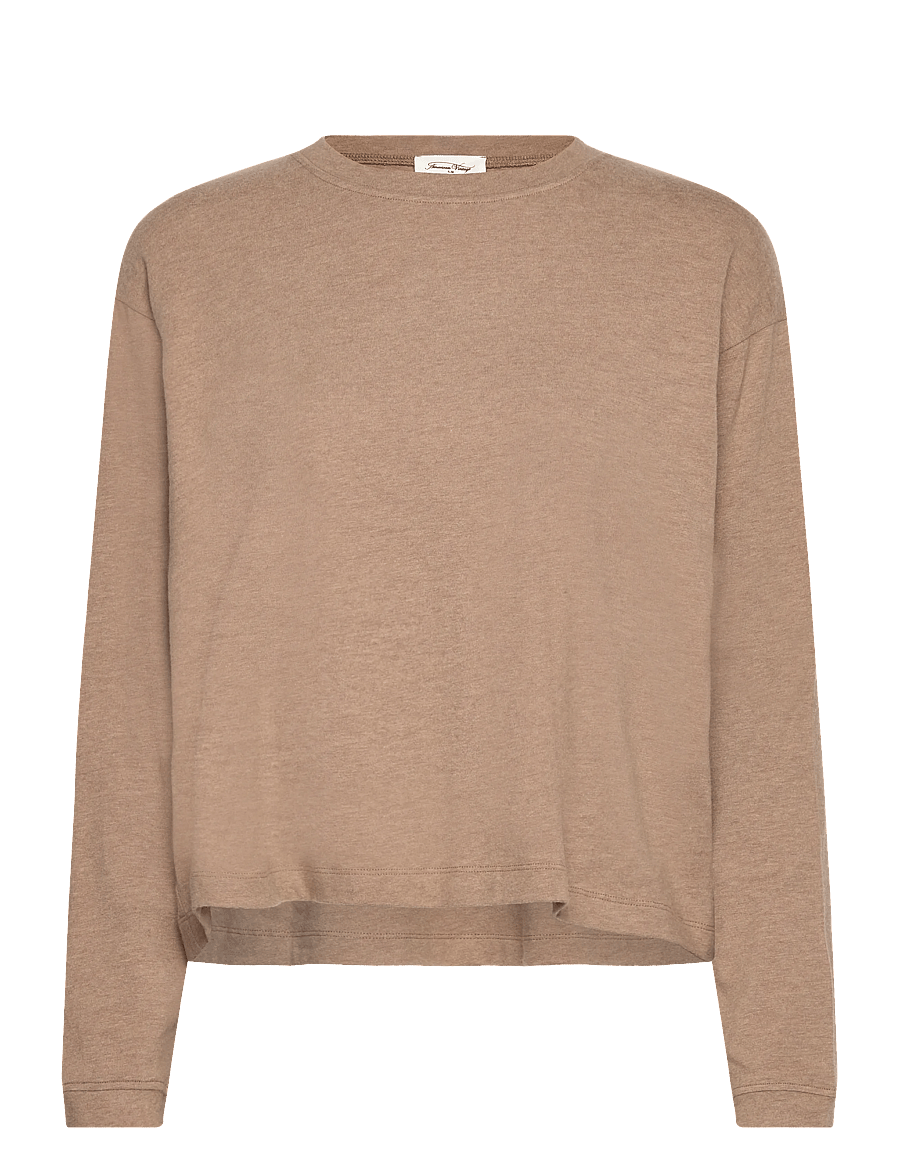 American Vintage - YPAWOOD - langärmlige tops - macchiato chine - 1