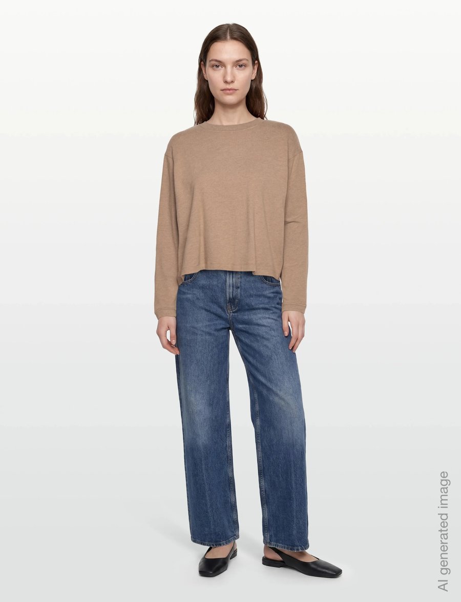 American Vintage - YPAWOOD - langärmlige tops - macchiato chine - 0