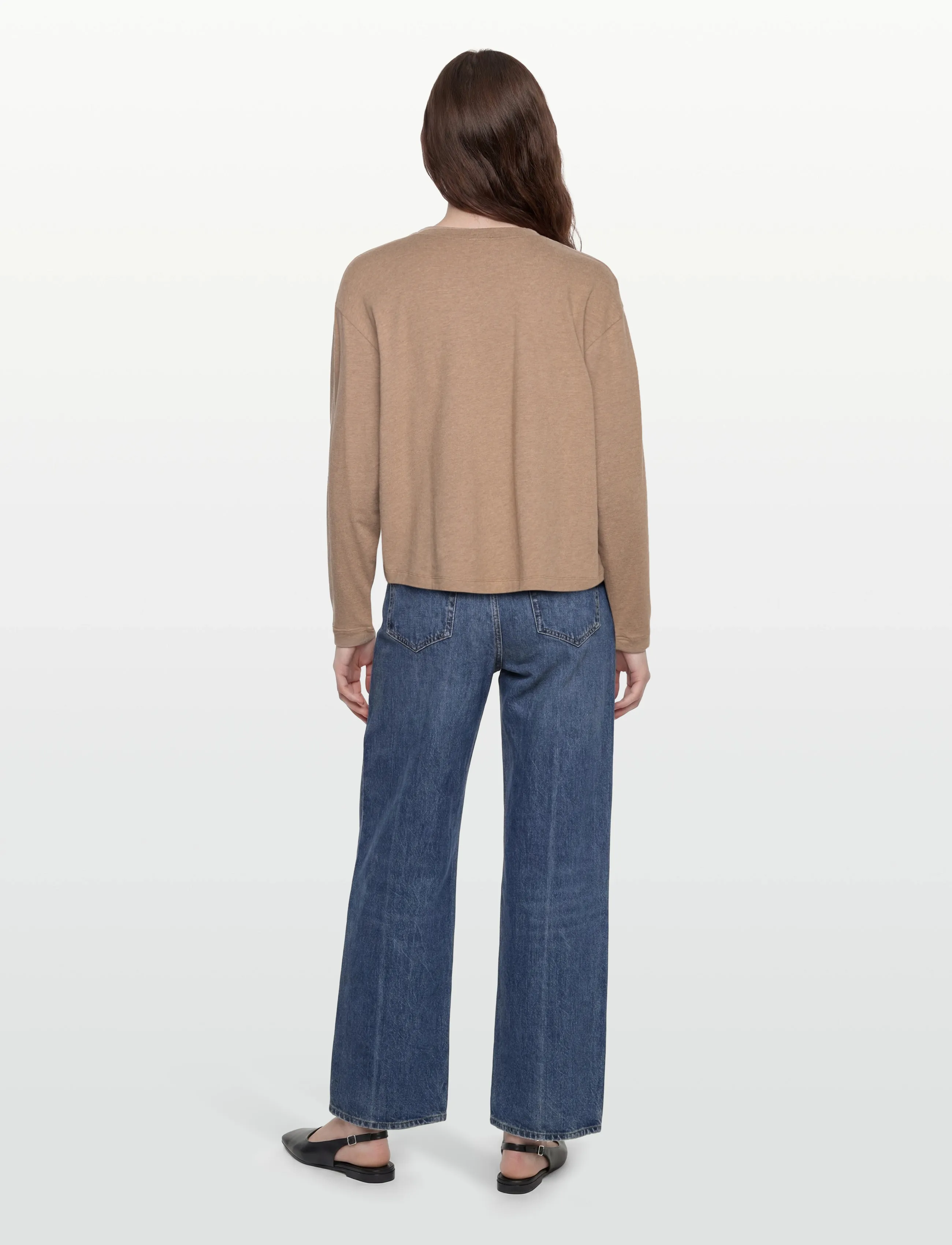 American Vintage - YPAWOOD - long-sleeved tops - macchiato chine - 4