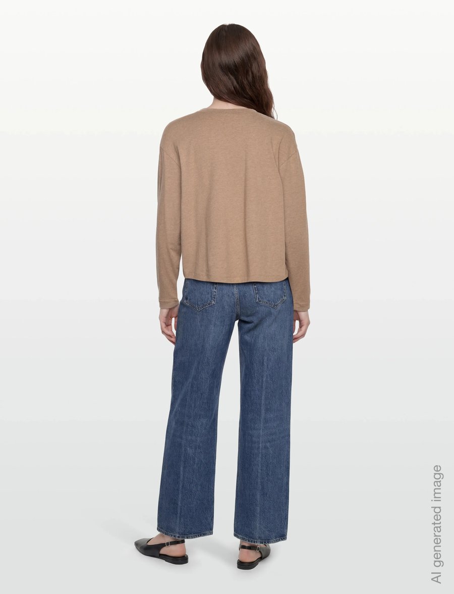 American Vintage - YPAWOOD - langärmlige tops - macchiato chine - 4