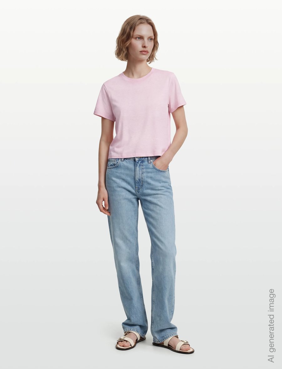 American Vintage - YPAWOOD - t-shirts - glacage chine - 0