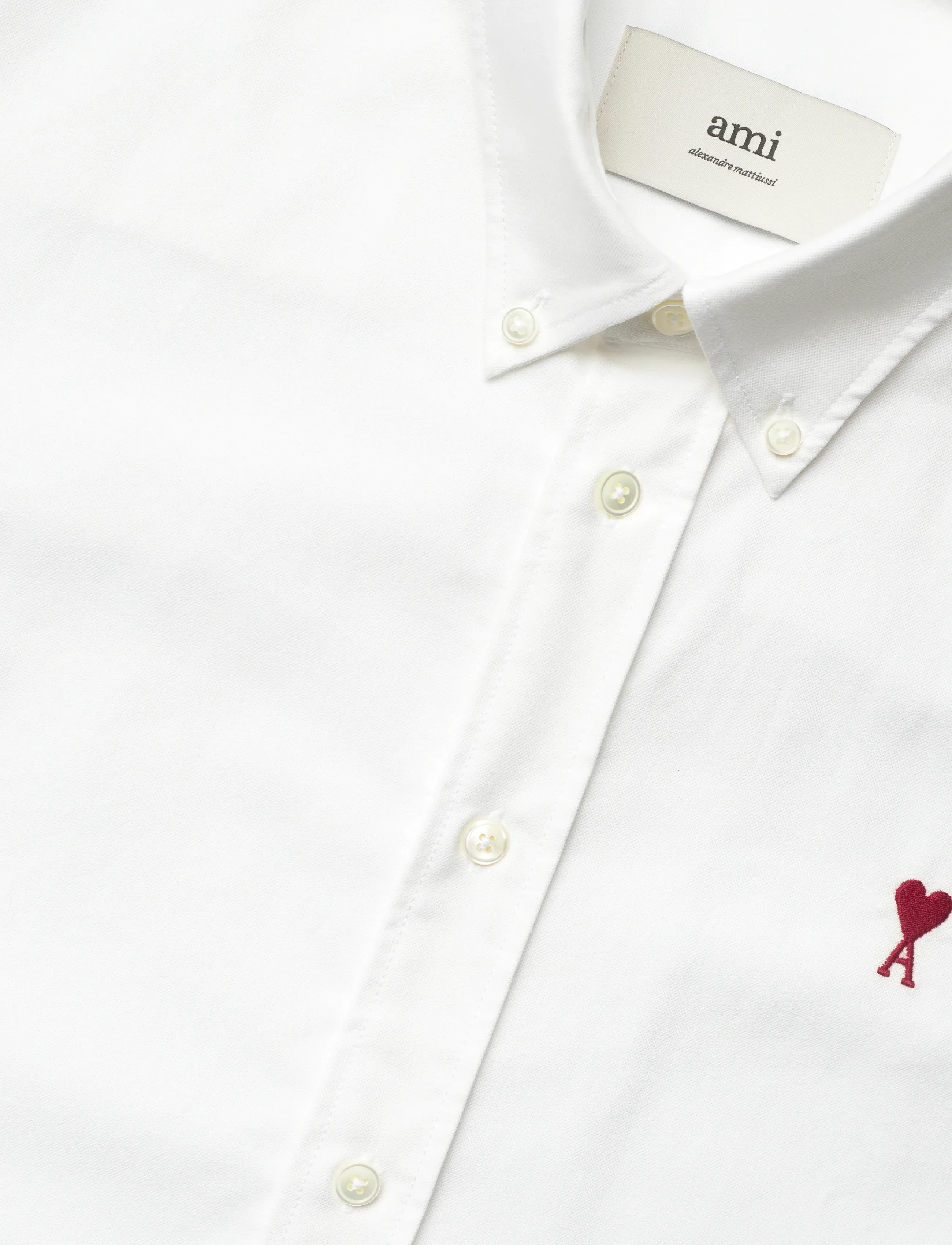 AMI - Oxford Shirt Classic Fit - chemises d'affaires - white - 3