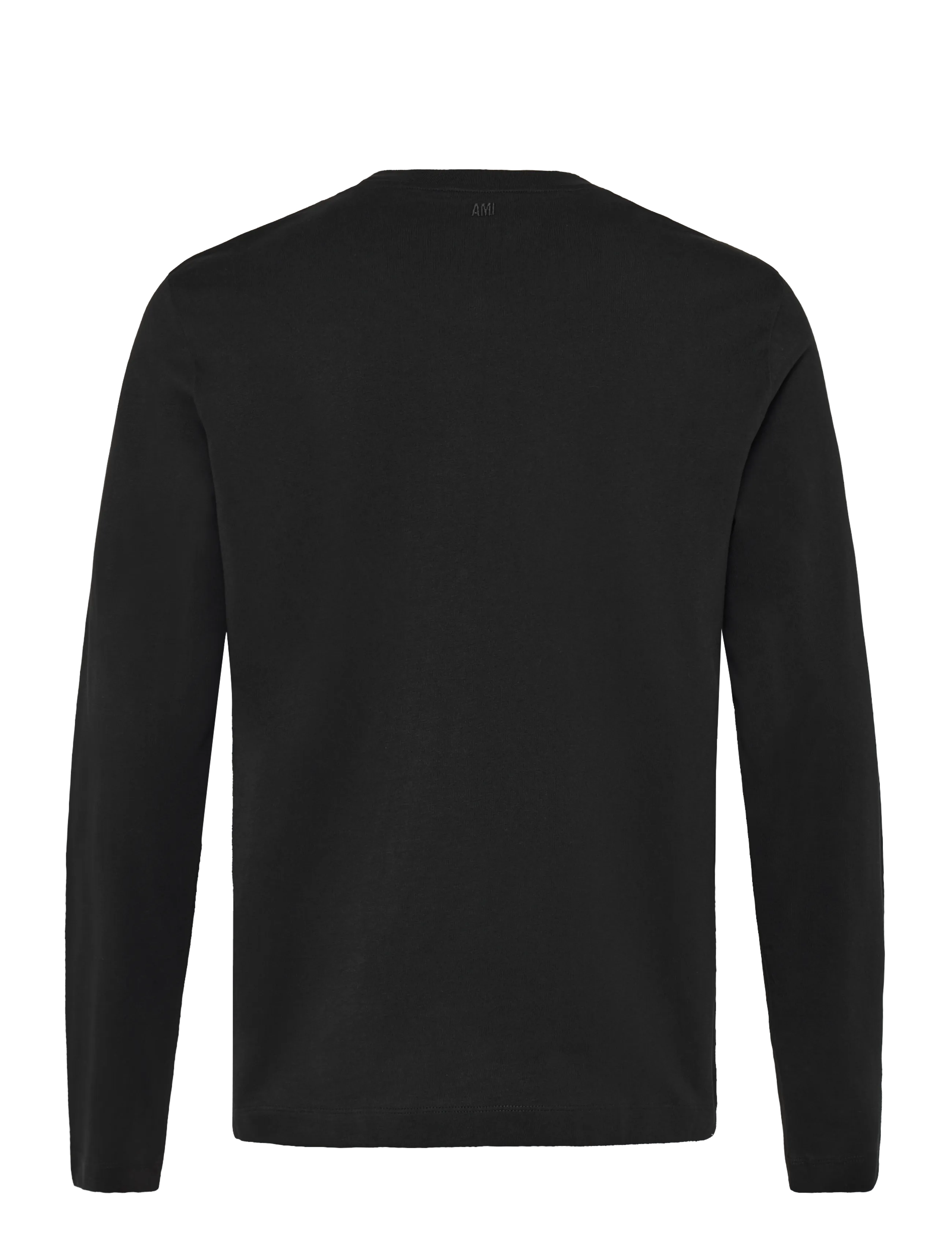 AMI - Longsleeves Ami De Coeur T Shirt - langærmede t-shirts - black - 2