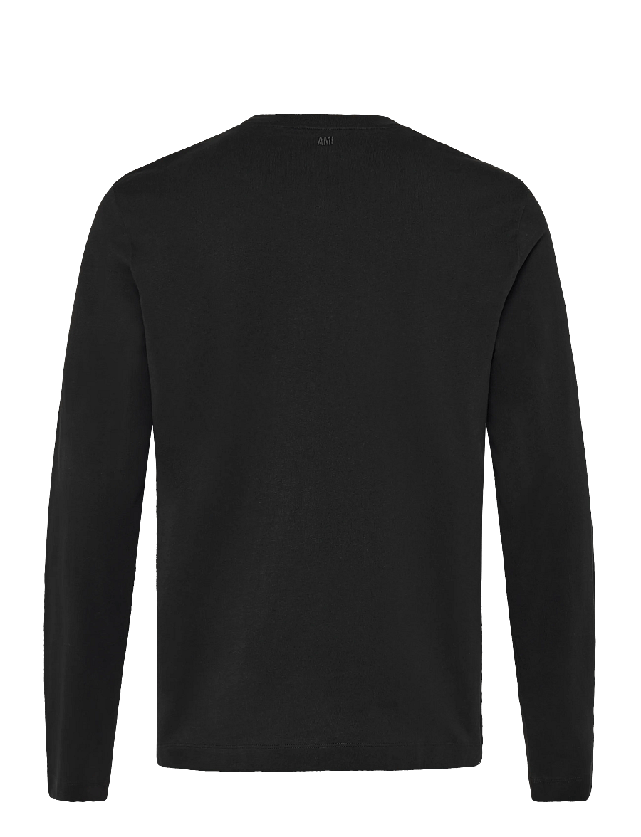 AMI - Longsleeves Ami De Coeur T Shirt - langærmede t-shirts - black - 2