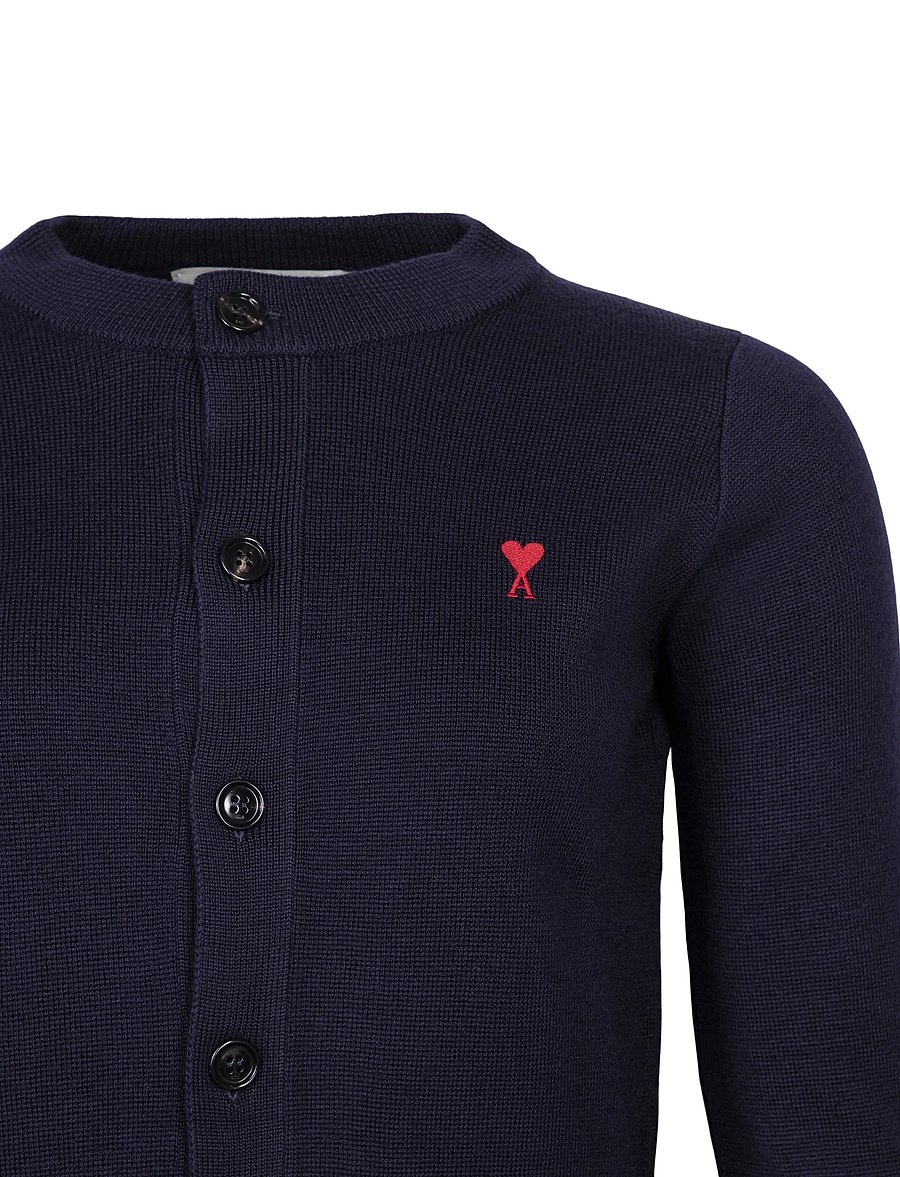 AMI - Ami De Coeur Cardigan - strickjacken - black - 2