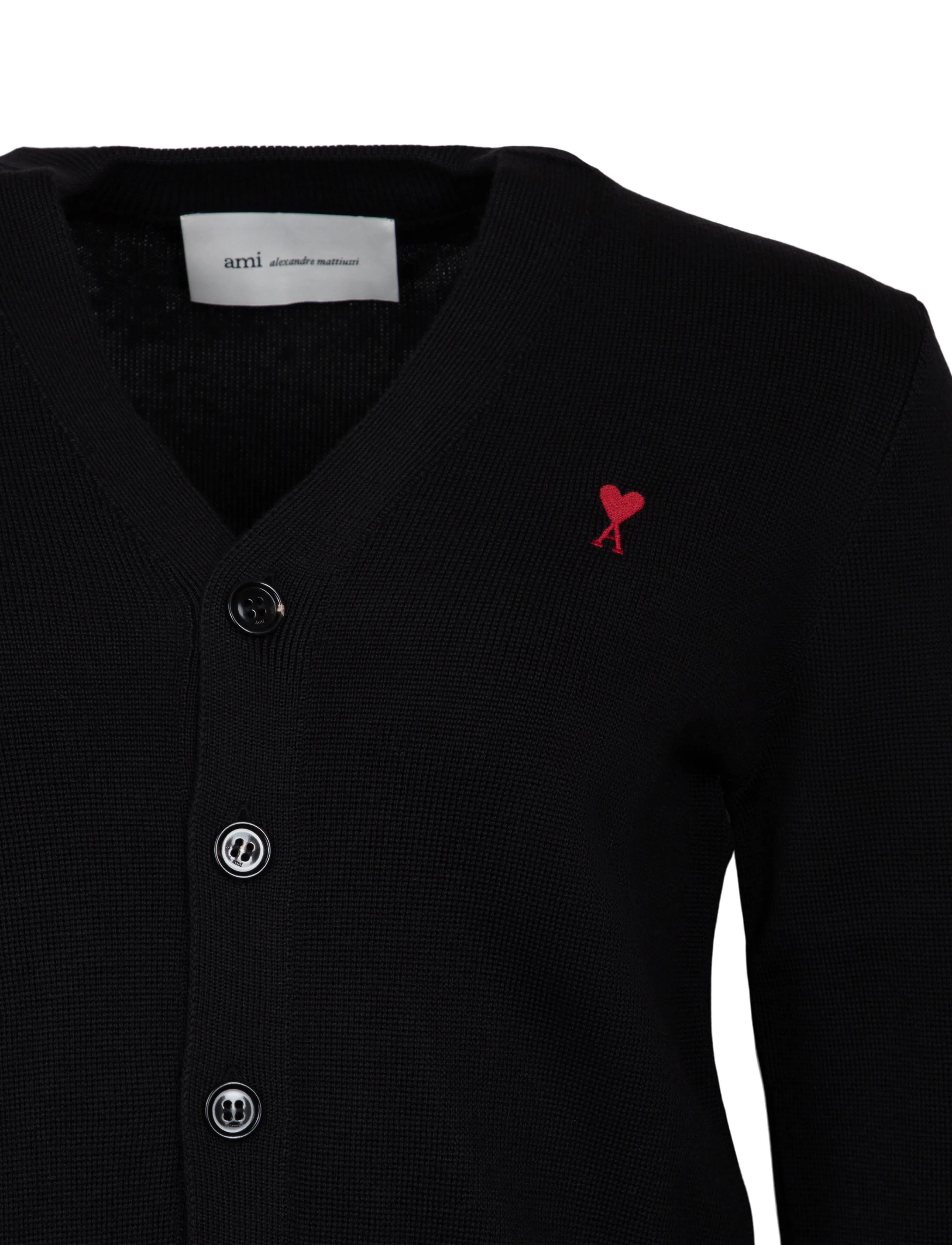AMI - Ami De Coeur Cardigan - strickjacken - black - 2