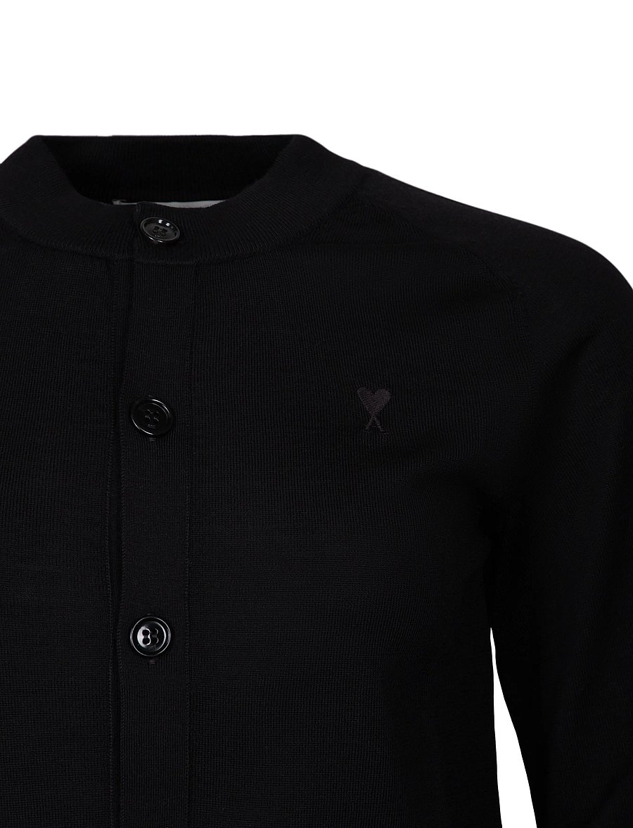 AMI - Ami De Coeur Cardigan - strickjacken - black - 2