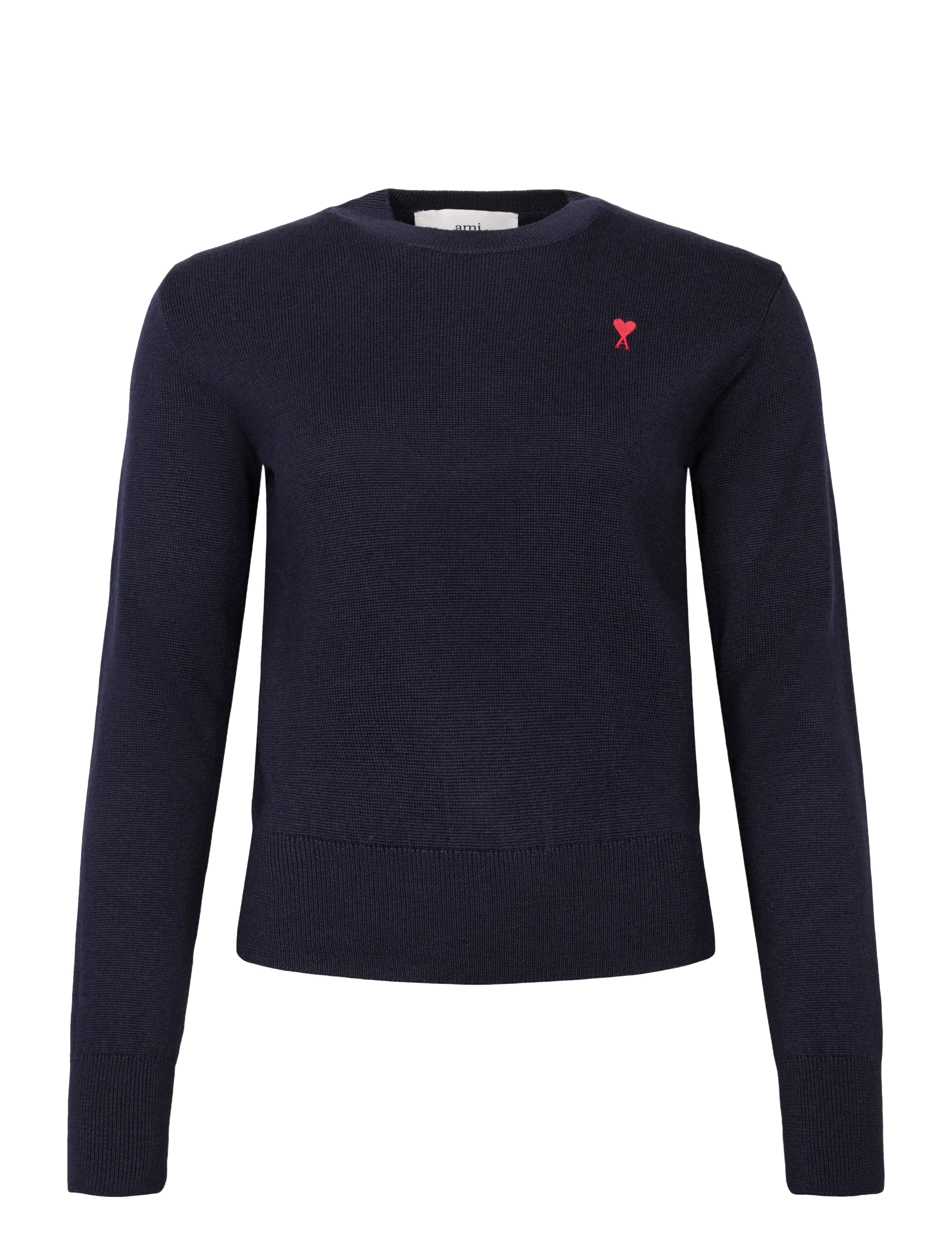 AMI Ami De Coeur Crewneck - Rundhals - BLACK / black