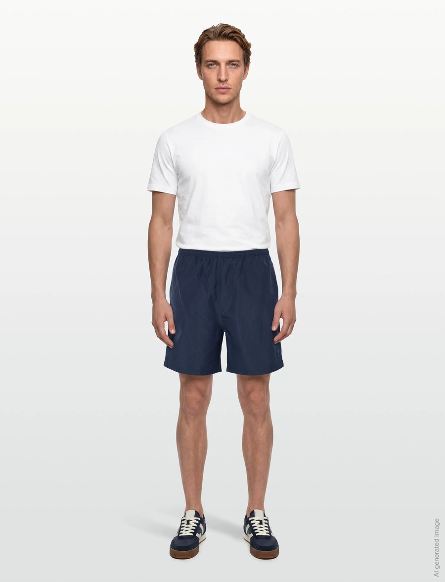 AMI - Long Plain Swimshorts - peldšorti - blue - 0
