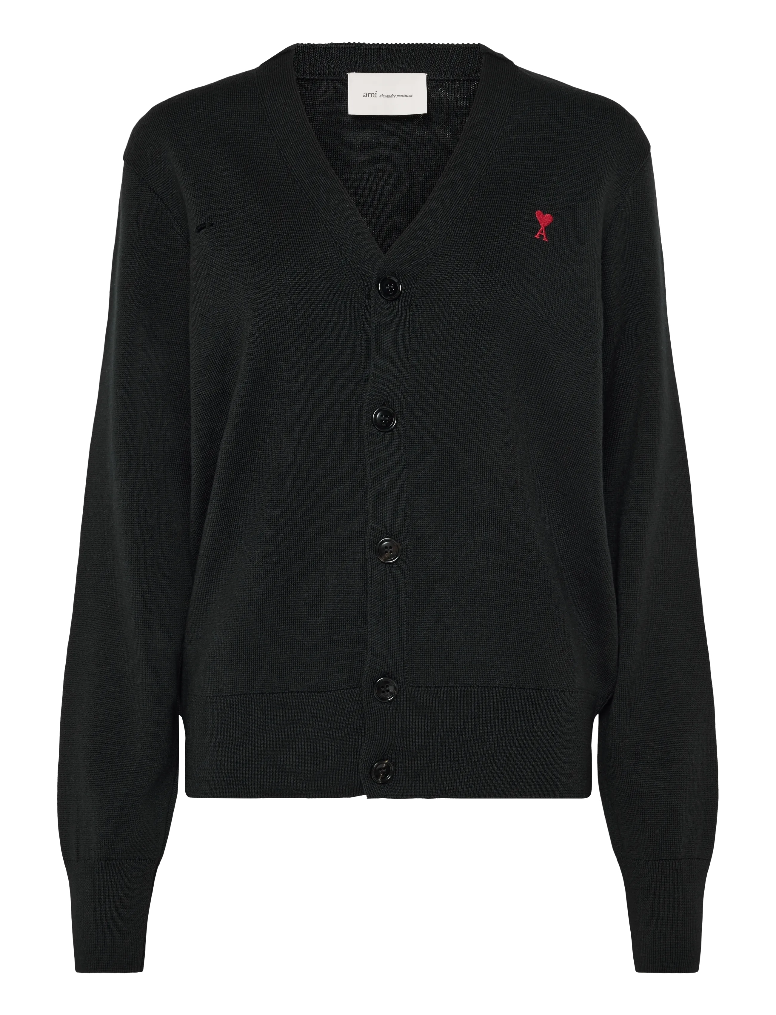 AMI Ami De Coeur Cardigan - Kleidung - BLACK / black