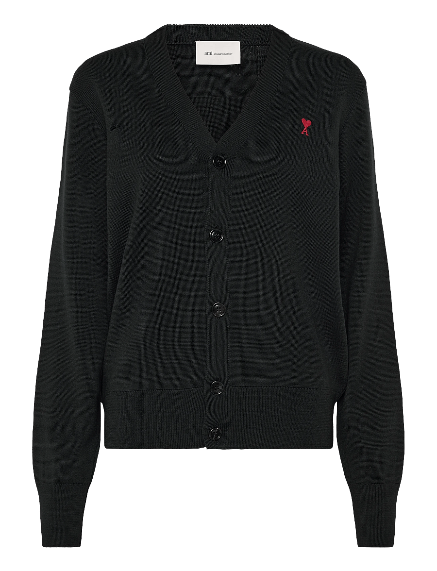AMI - Ami De Coeur Cardigan - black - 0