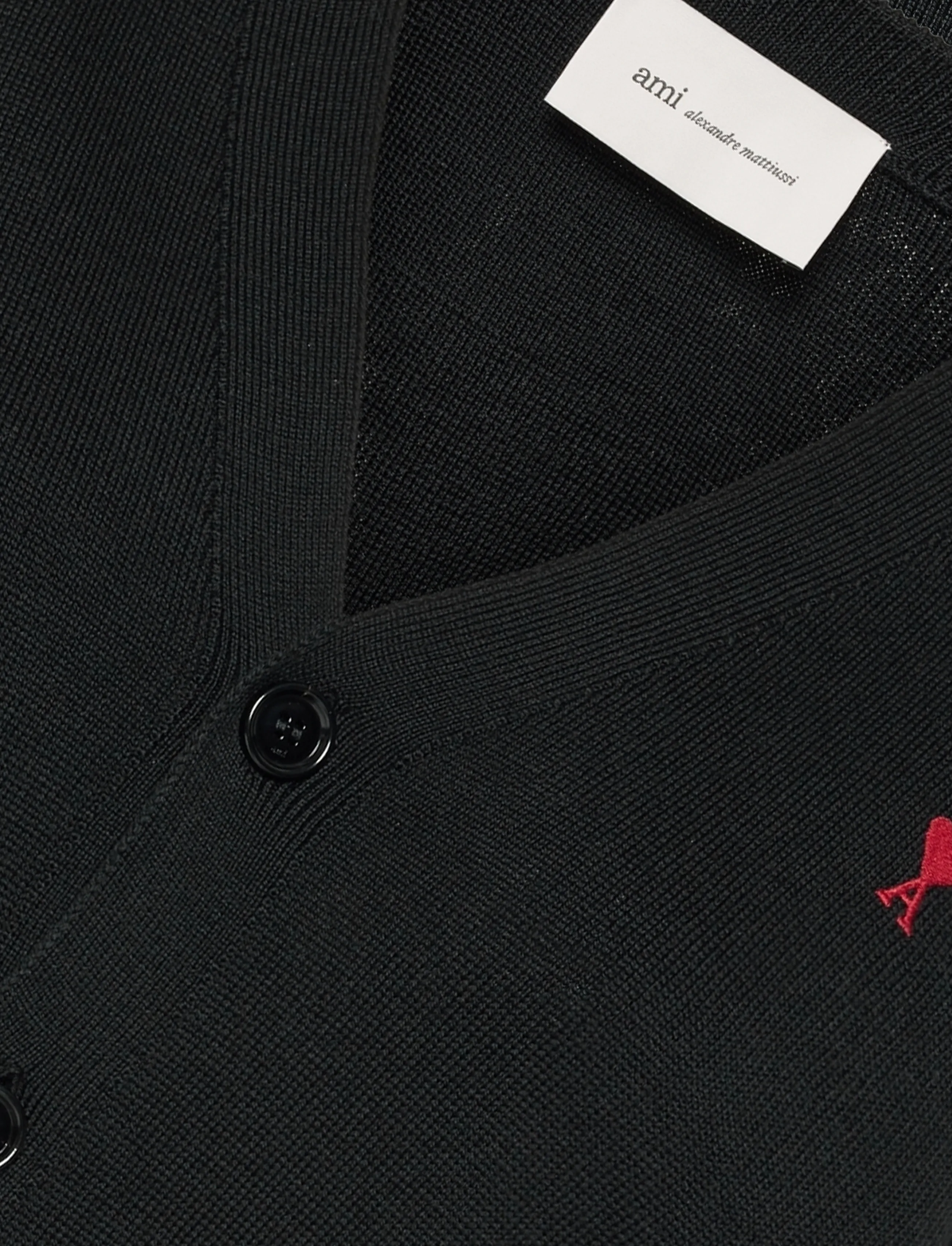 AMI - Ami De Coeur Cardigan - black - 2
