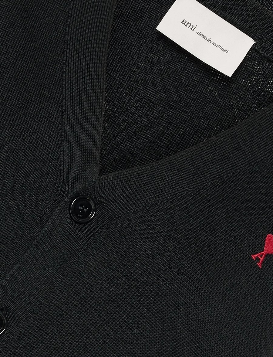 AMI - Ami De Coeur Cardigan - black - 2