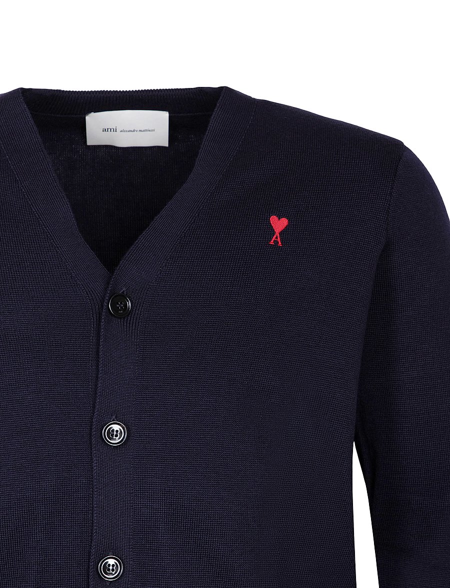 AMI - Ami De Coeur Cardigan - strickjacken - blue - 2