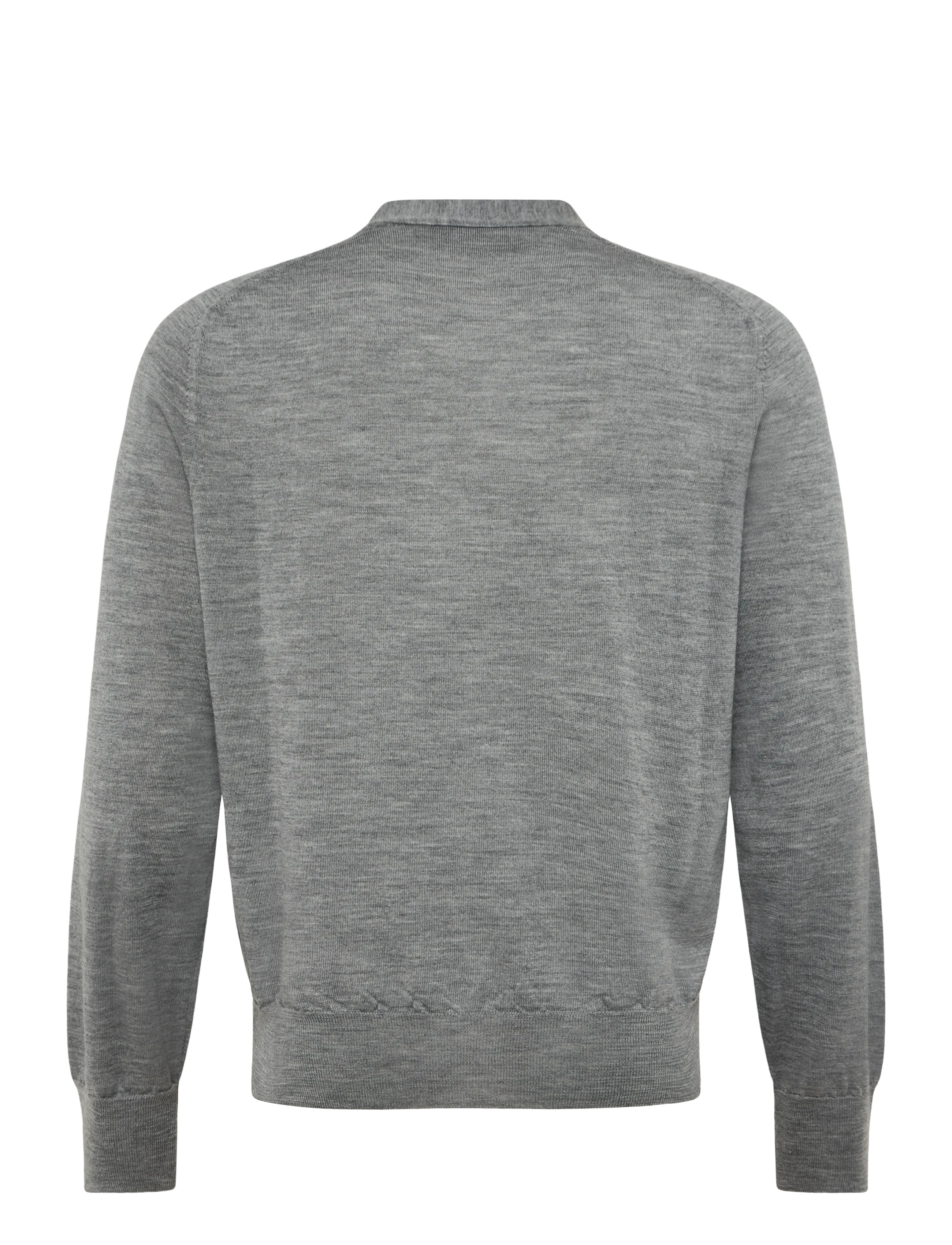 AMI - Ami De Coeur V Neck Cardigan - kardiganid - grey - 2