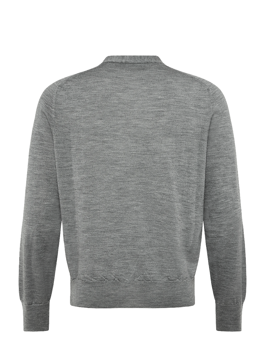 AMI - Ami De Coeur V Neck Cardigan - kardiganid - grey - 2