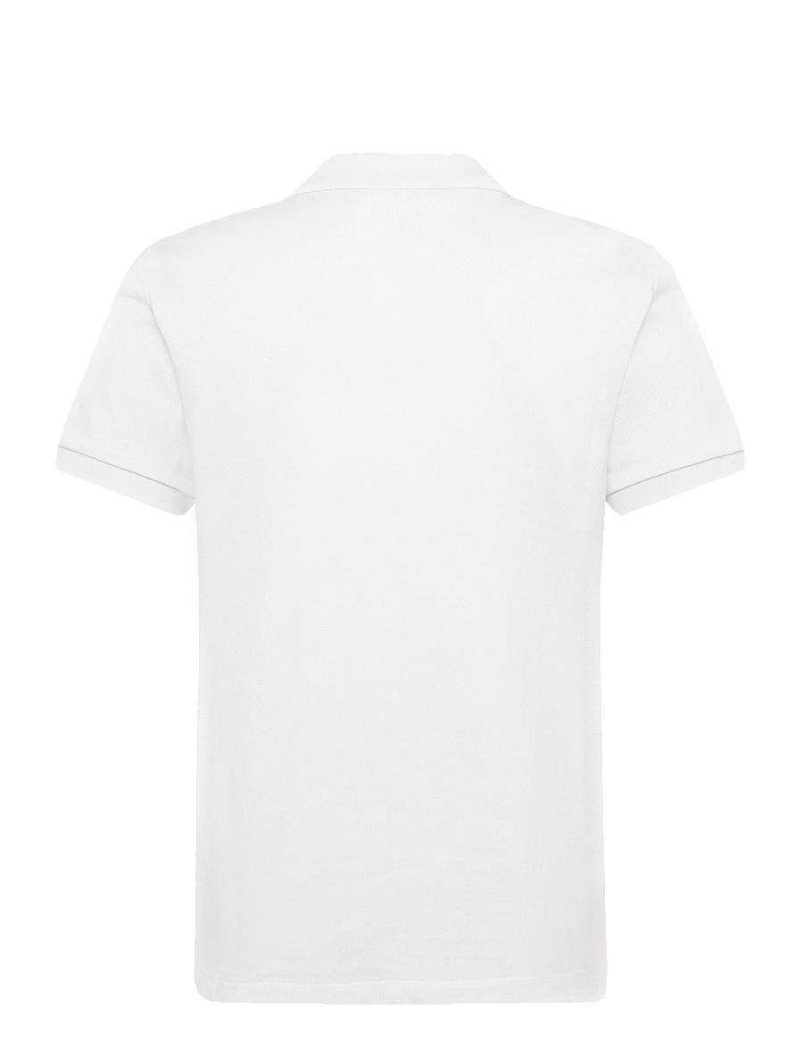 AMI - Pique Polo Shirt - polostrik - white - 1
