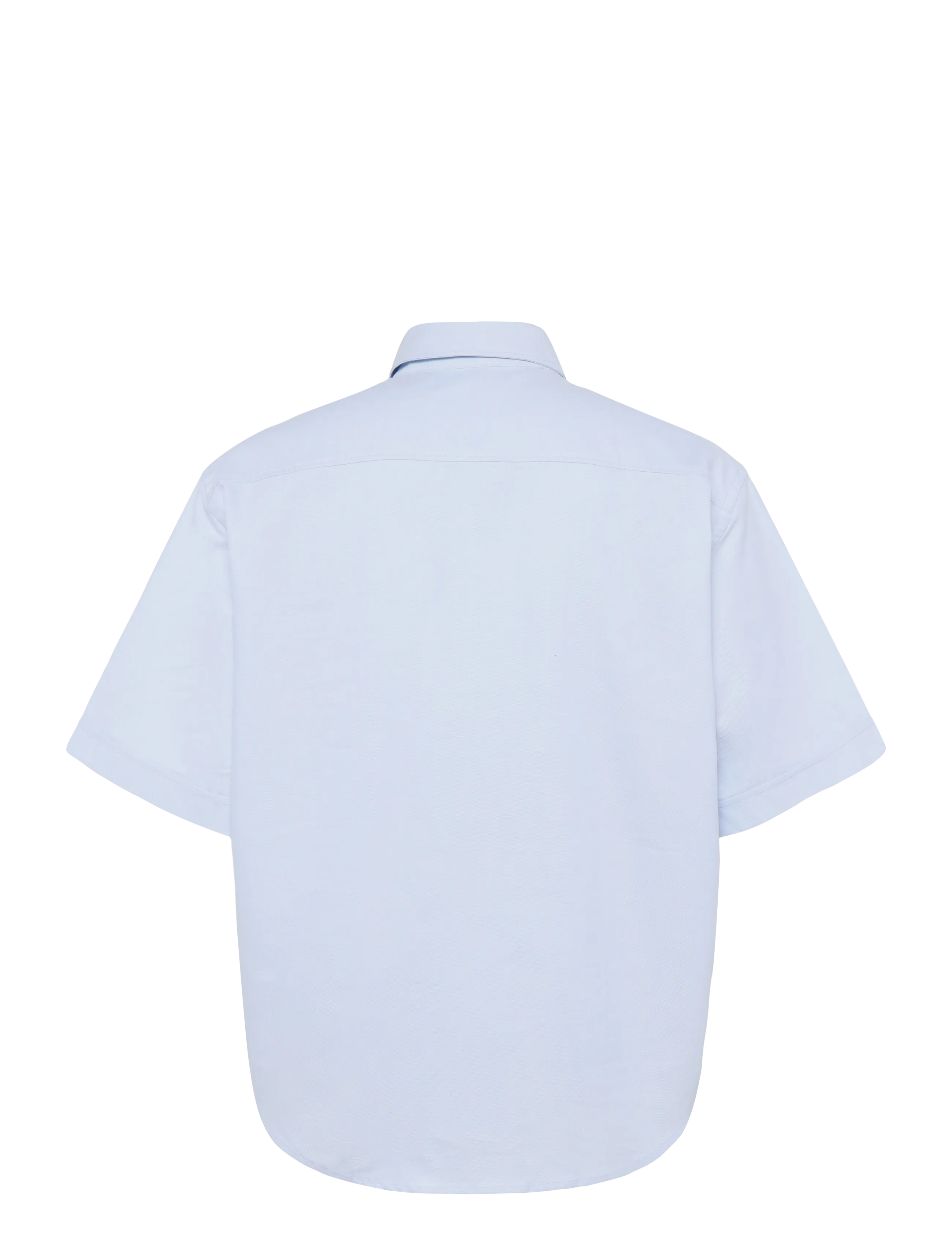 AMI - Button Down Short Sleeve Shirt Ami De Coeur In Cotton Oxford - oxford-hemden - blue - 2