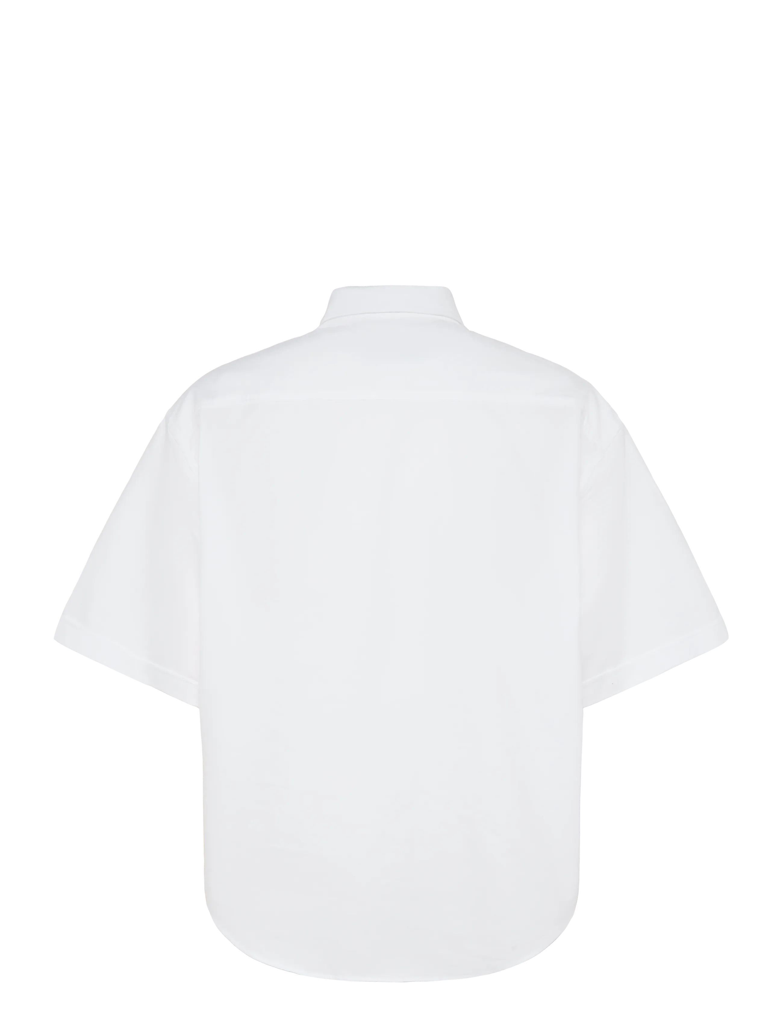 AMI - Button Down Short Sleeve Shirt Ami De Coeur In Cotton Oxford - oxford skjorter - white - 2