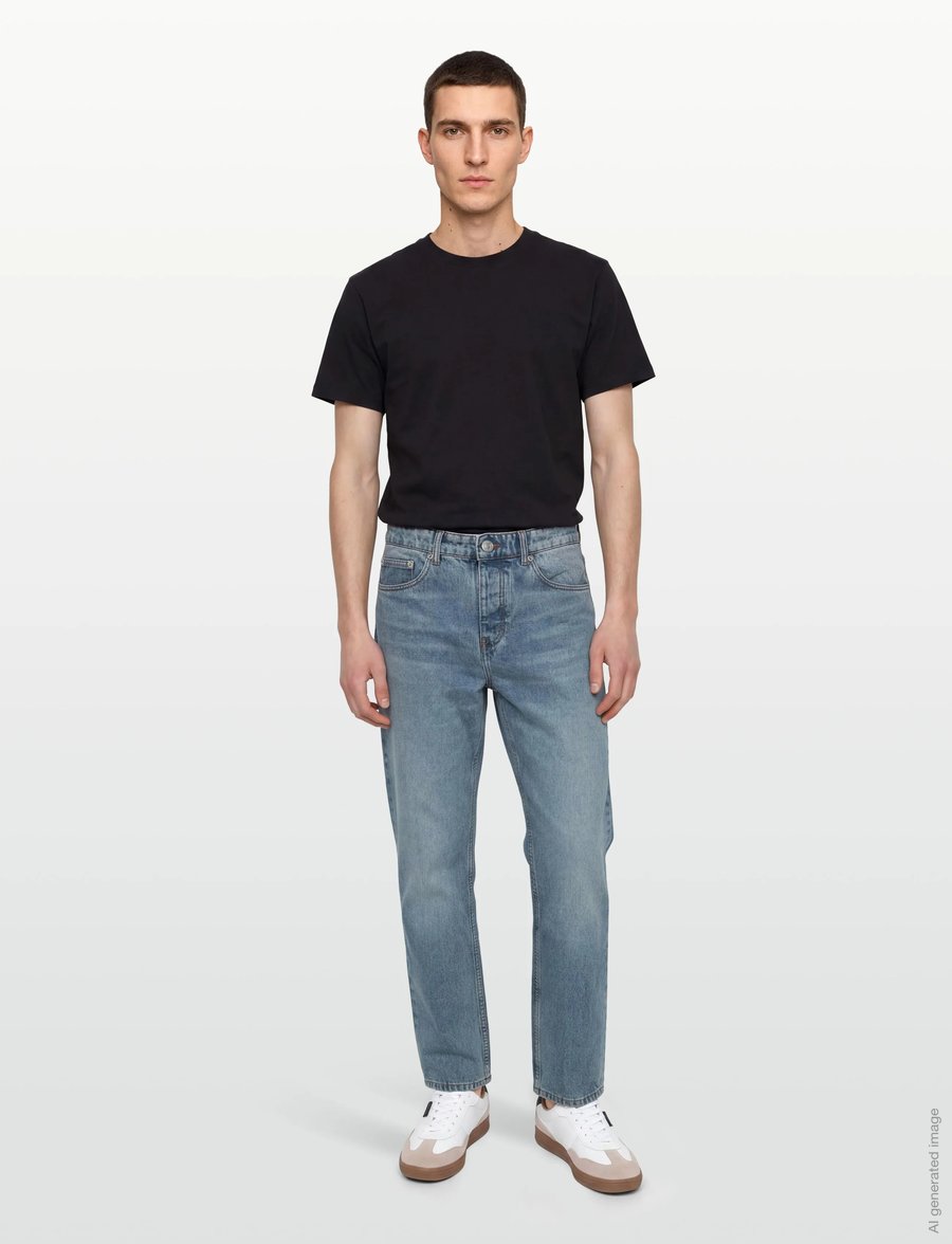 AMI - Classic Fit Jeans - normale jeans - blue - 0