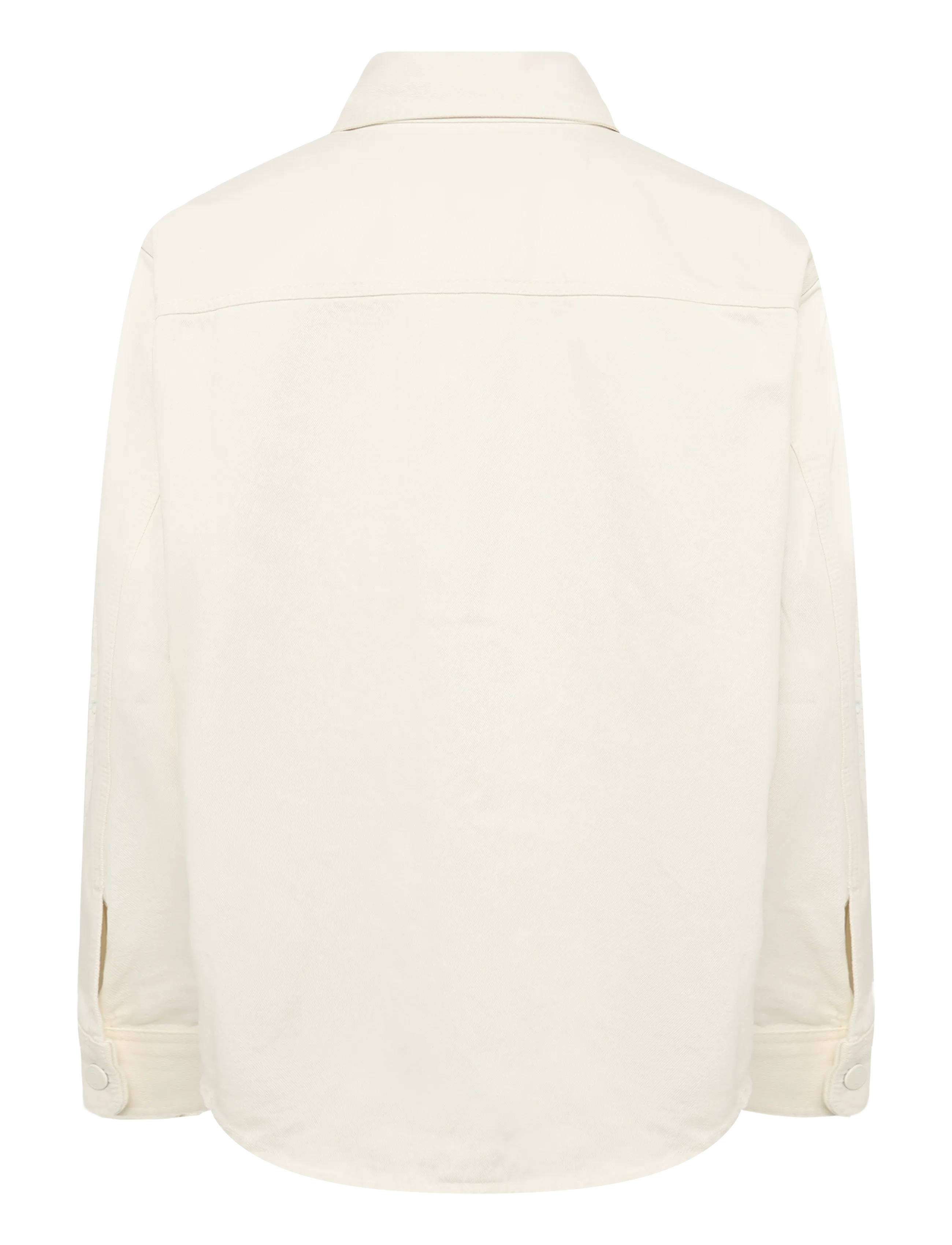 AMI - Ami De Coeur Crochet Patch Overshirt - white - 1