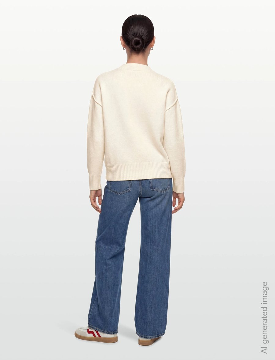 AMI - Ami De Coeur Cardigan - cardigans - white - 4