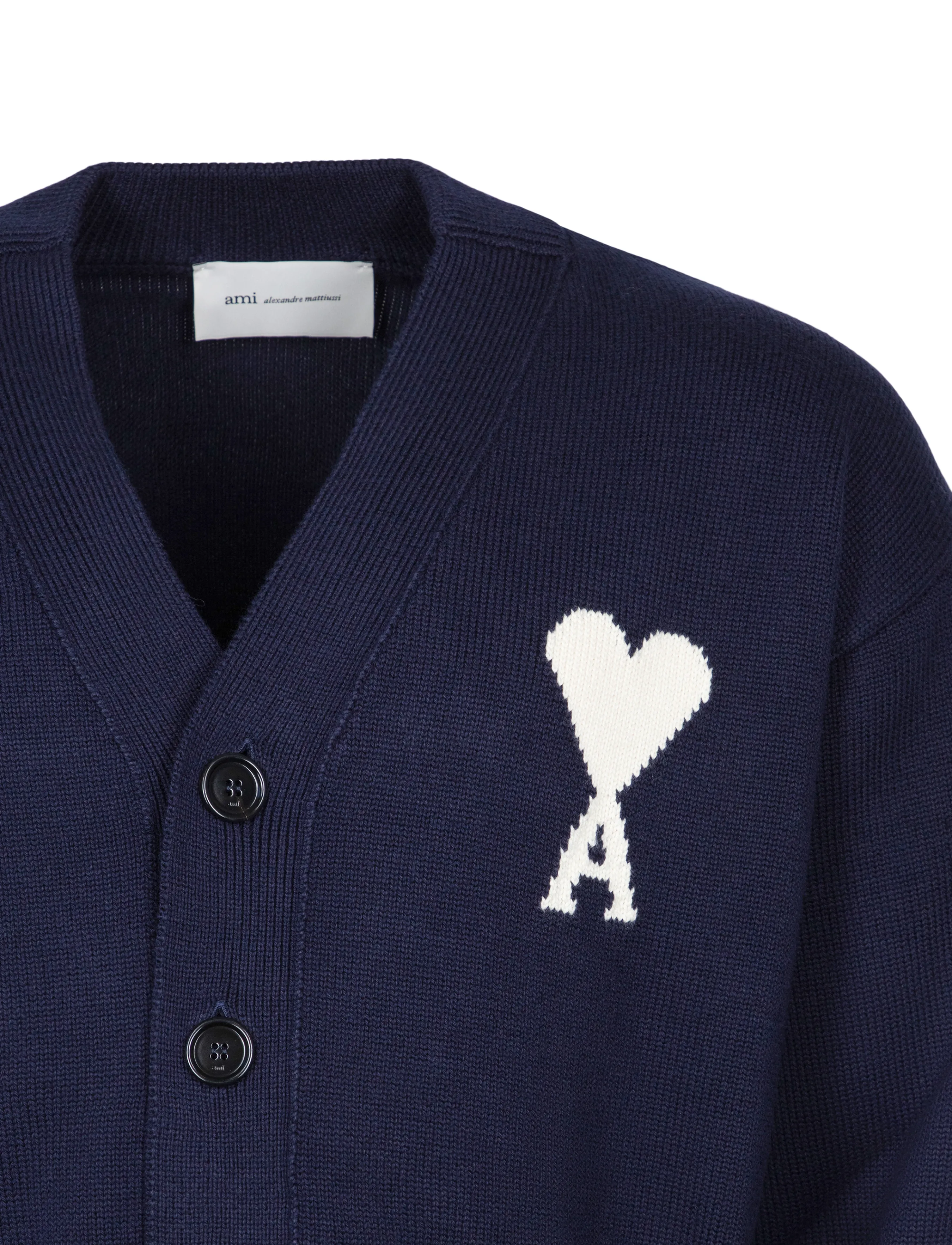 AMI - Ami De Coeur Cardigan - kardiganid - blue - 2