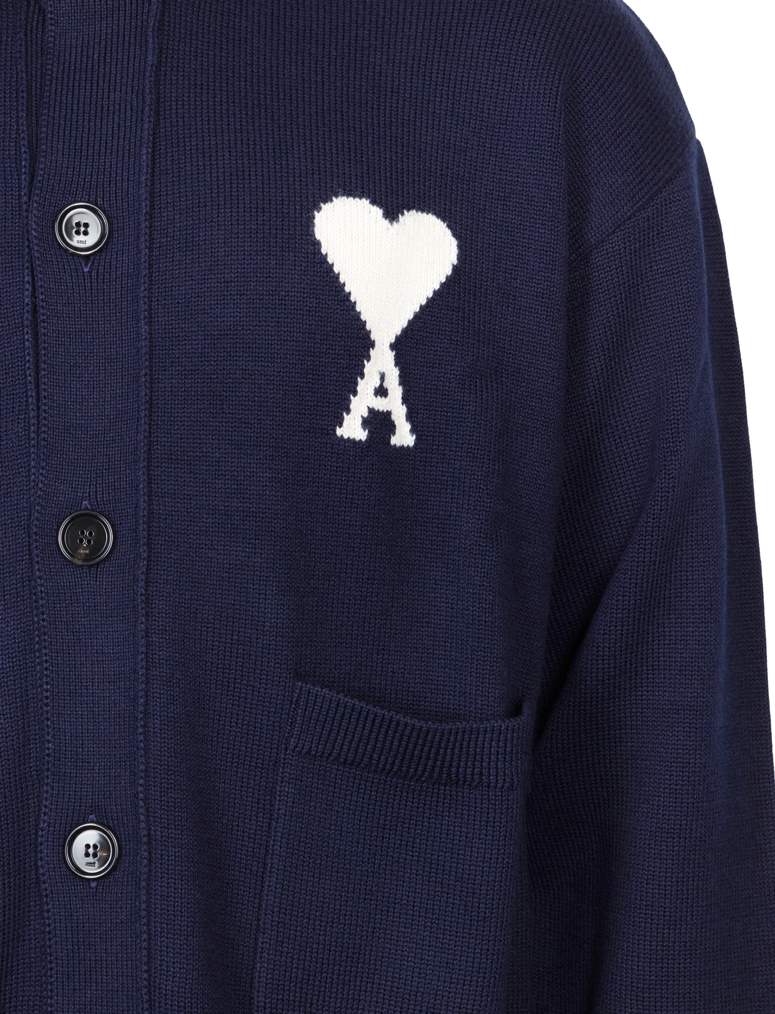 AMI - Ami De Coeur Cardigan - strickjacken - blue - 2