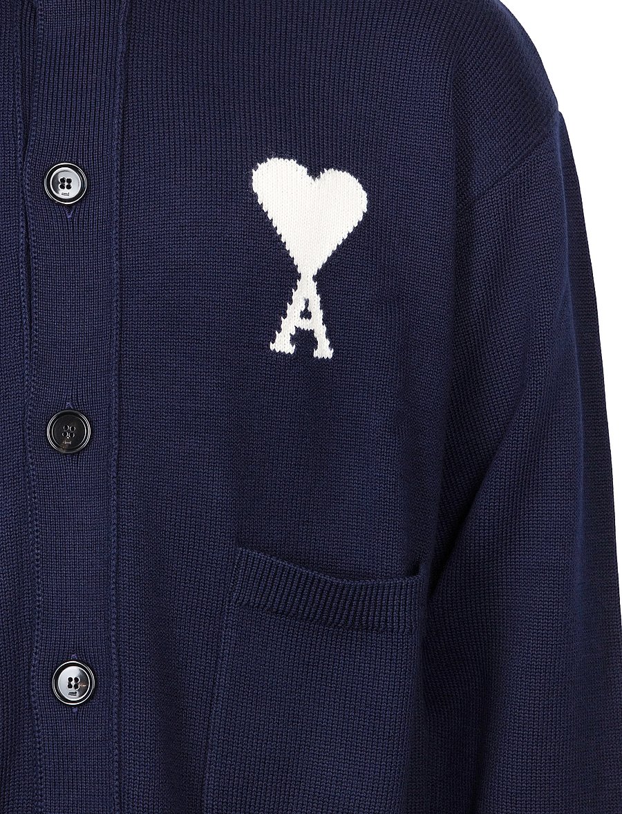 AMI - Ami De Coeur Cardigan - strickjacken - blue - 2