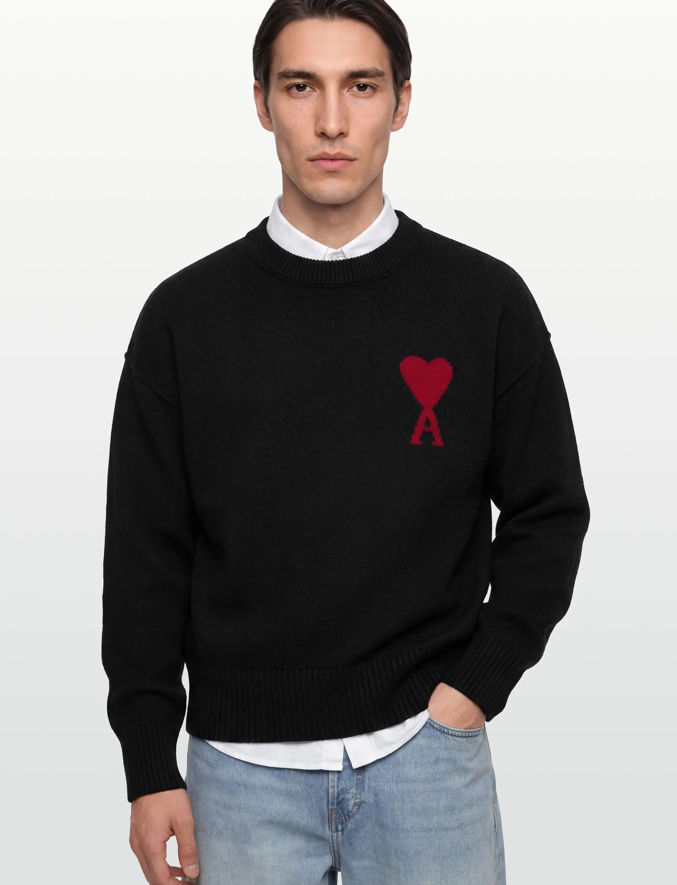 AMI - Ami De Coeur Sweatshirt - rundhals - black - 3