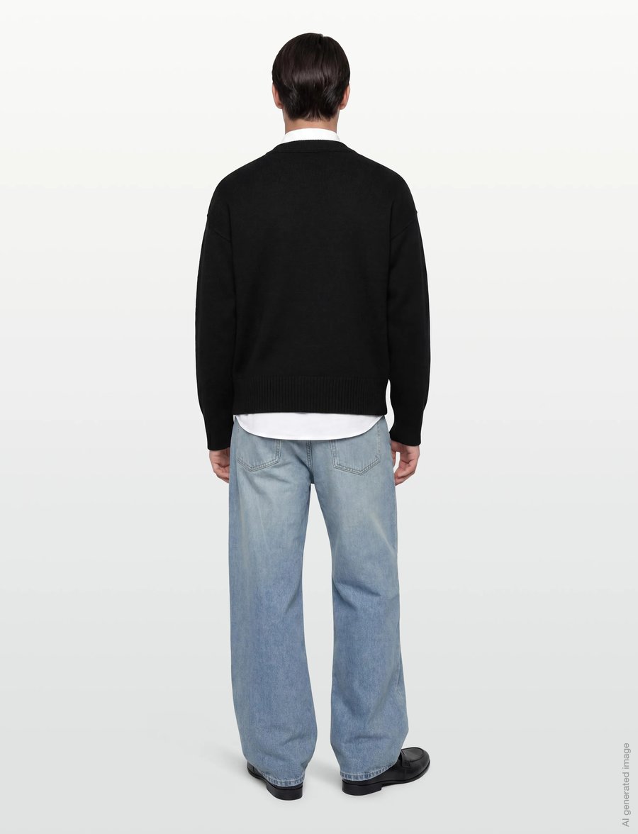 AMI - Ami De Coeur Sweatshirt - rundhals - black - 4