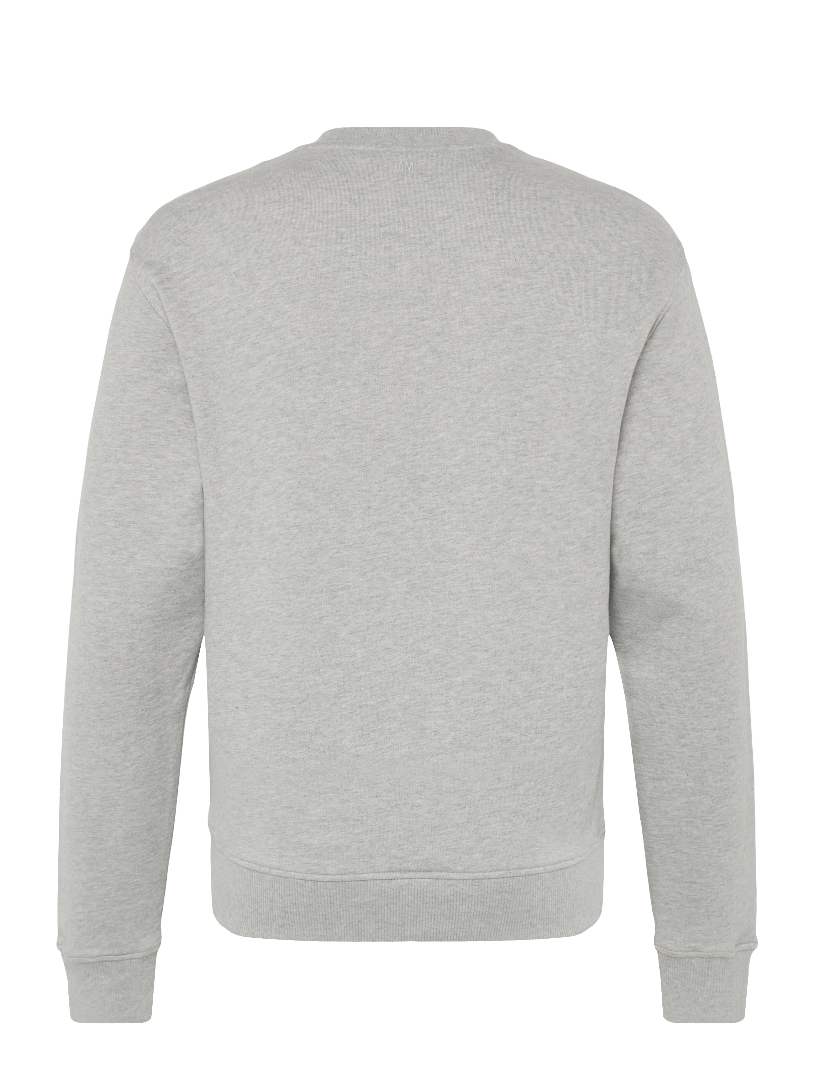 AMI - Ami De Coeur Crochet Patch Sweatshirt - grey - 2