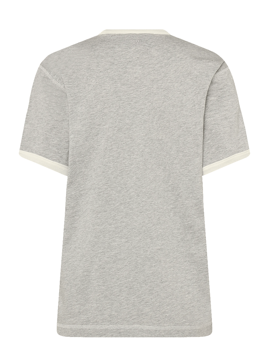 AMI - Short Sleeves T Shirt - kurzärmelige t-shirts - grey - 1