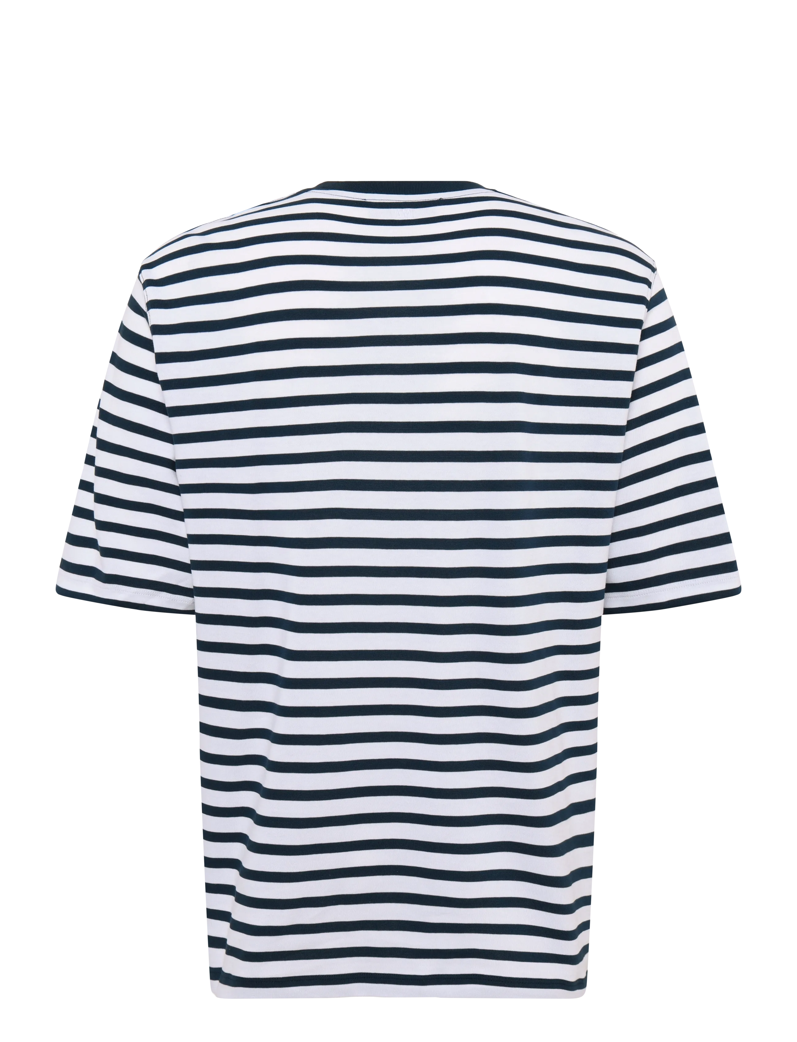 AMI - Striped T Shirt Mariniere - kortärmade t-shirts - blue - 1
