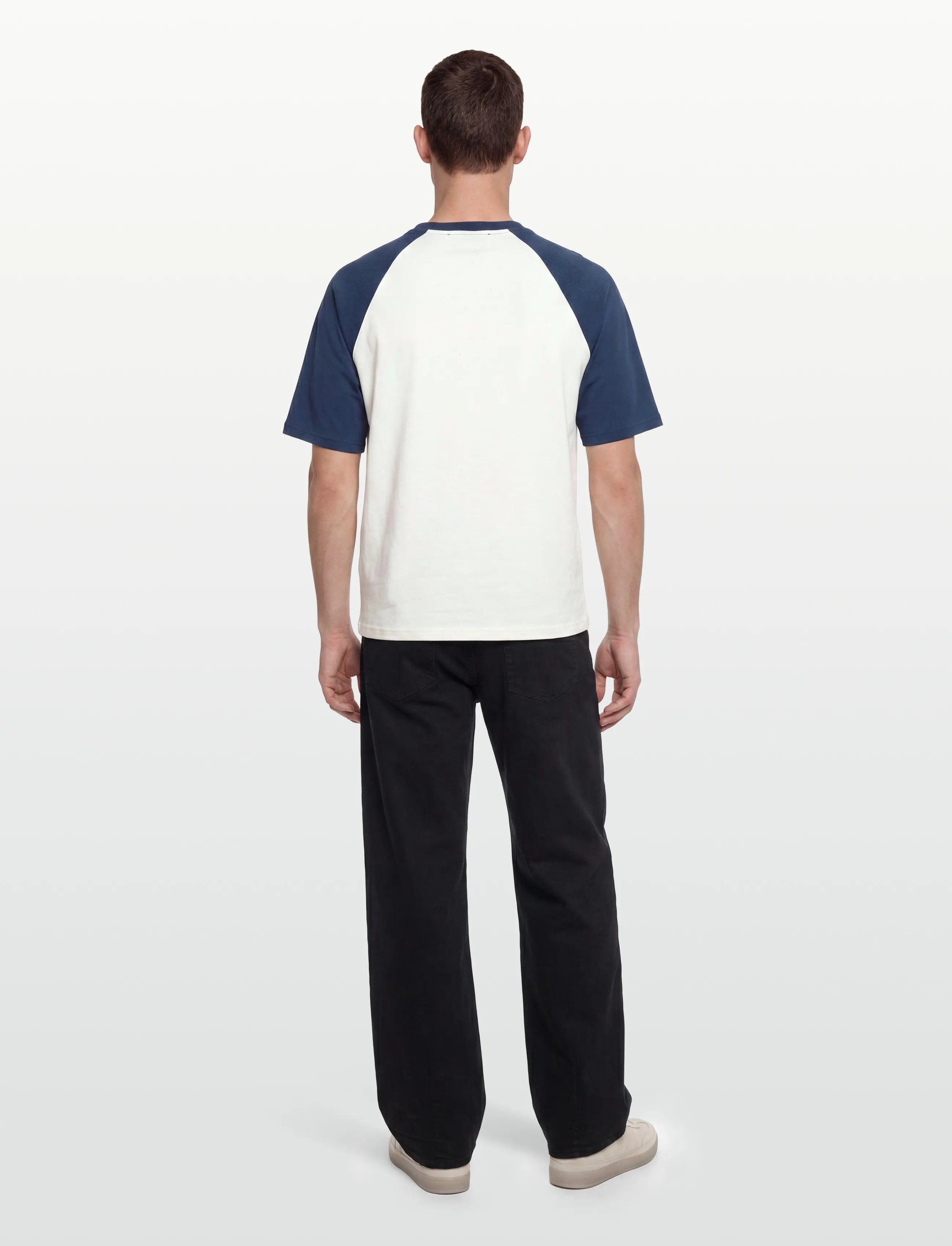 AMI - Ami De Coeur Knitted Patch T Shirt - kortärmade t-shirts - white - 4