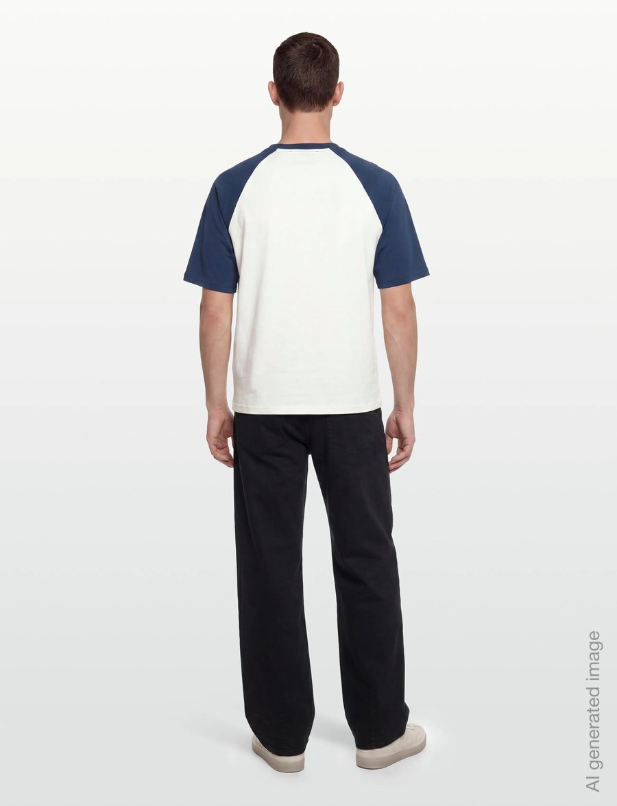 AMI - Ami De Coeur Knitted Patch T Shirt - kortärmade t-shirts - white - 4