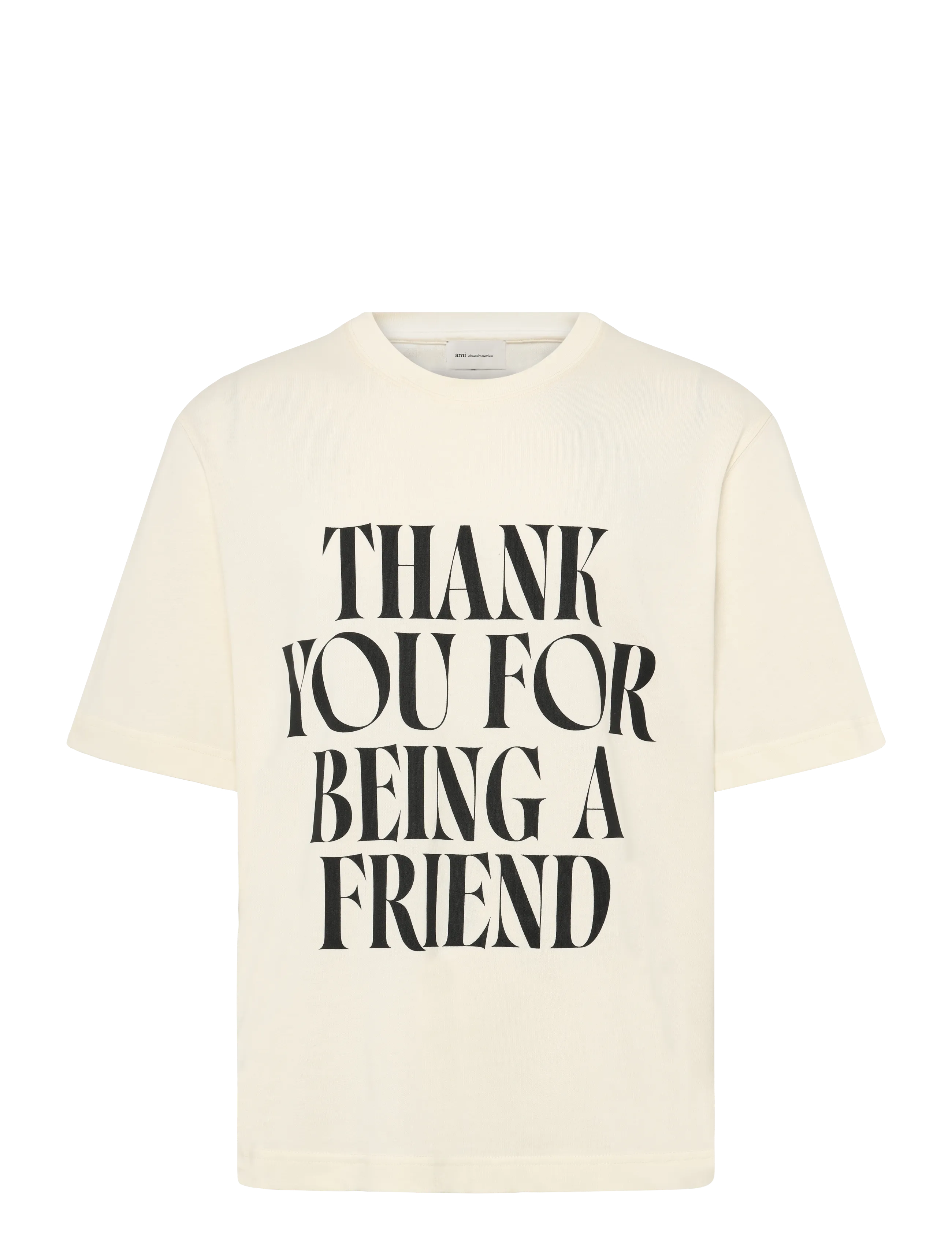 AMI Short Sleeves T Shirt - T-Shirts - BEIGE / beige