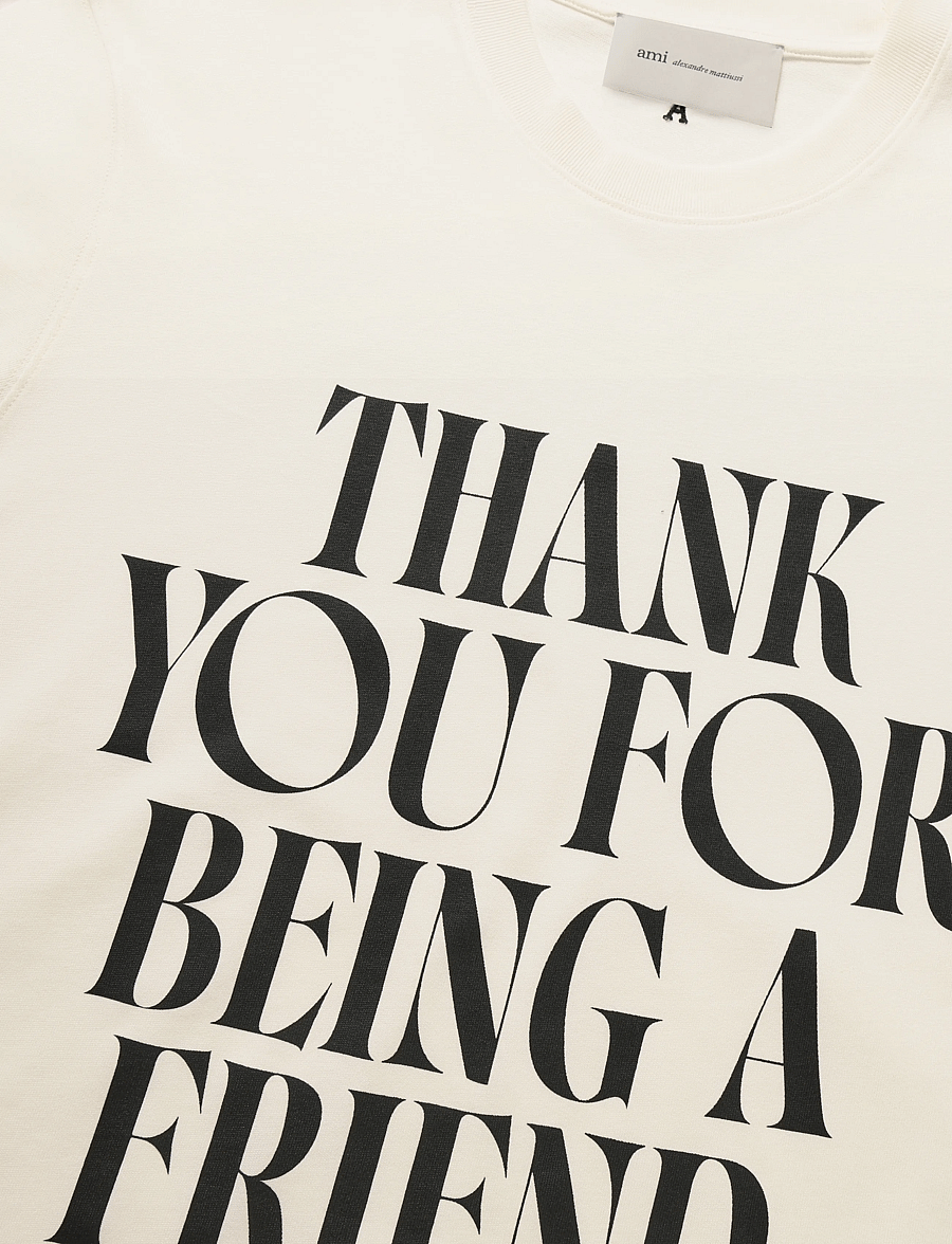 AMI - Short Sleeves T Shirt - kurzärmelige t-shirts - beige - 2