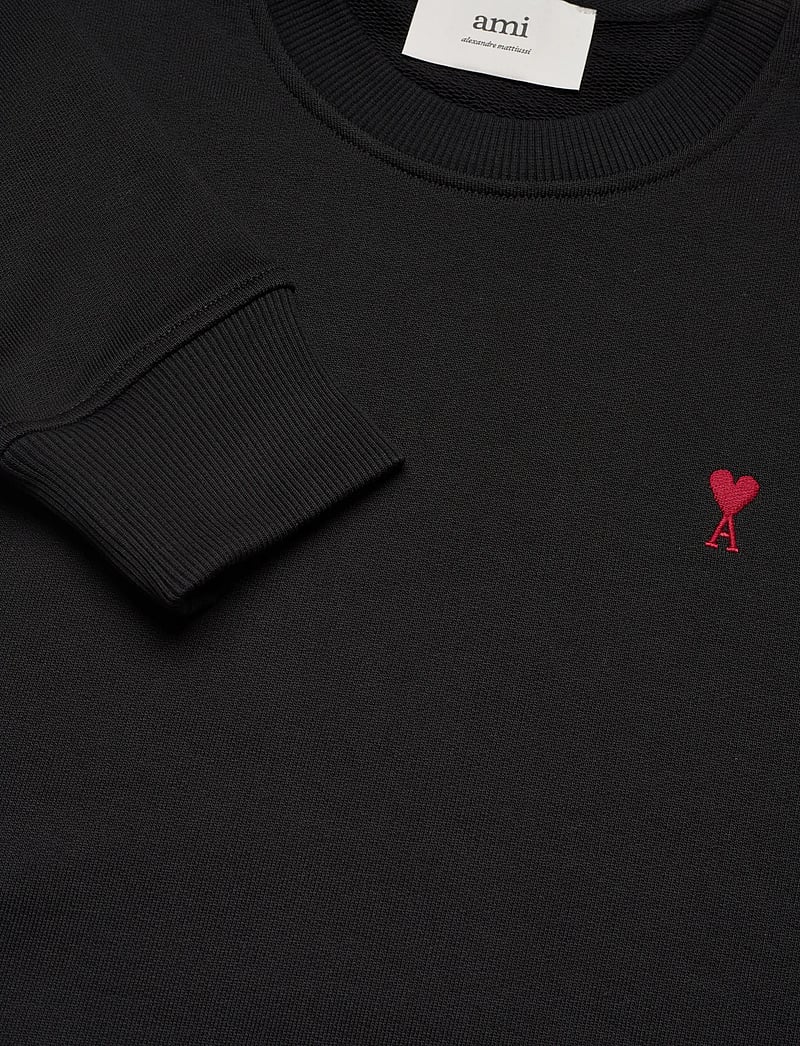 AMI - RED AMI DE COEUR SWEATSHIRT - dressipluusid ja kapuutsiga dressipluusid - 001 : noir - 2