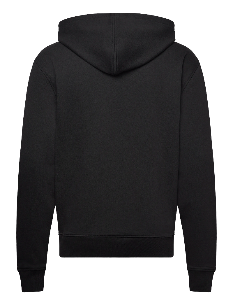 AMI - RED AMI DE COEUR ZIPPED HOODIE - vesten - 001 : noir - 1