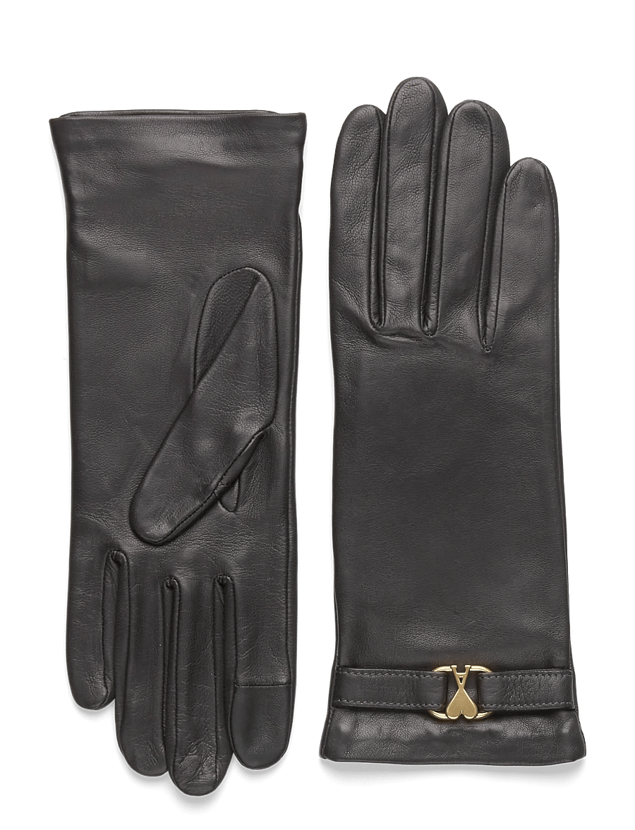 AMI - AMI DE COEUR GLOVES - leather gloves - 0516 : carbone - 0
